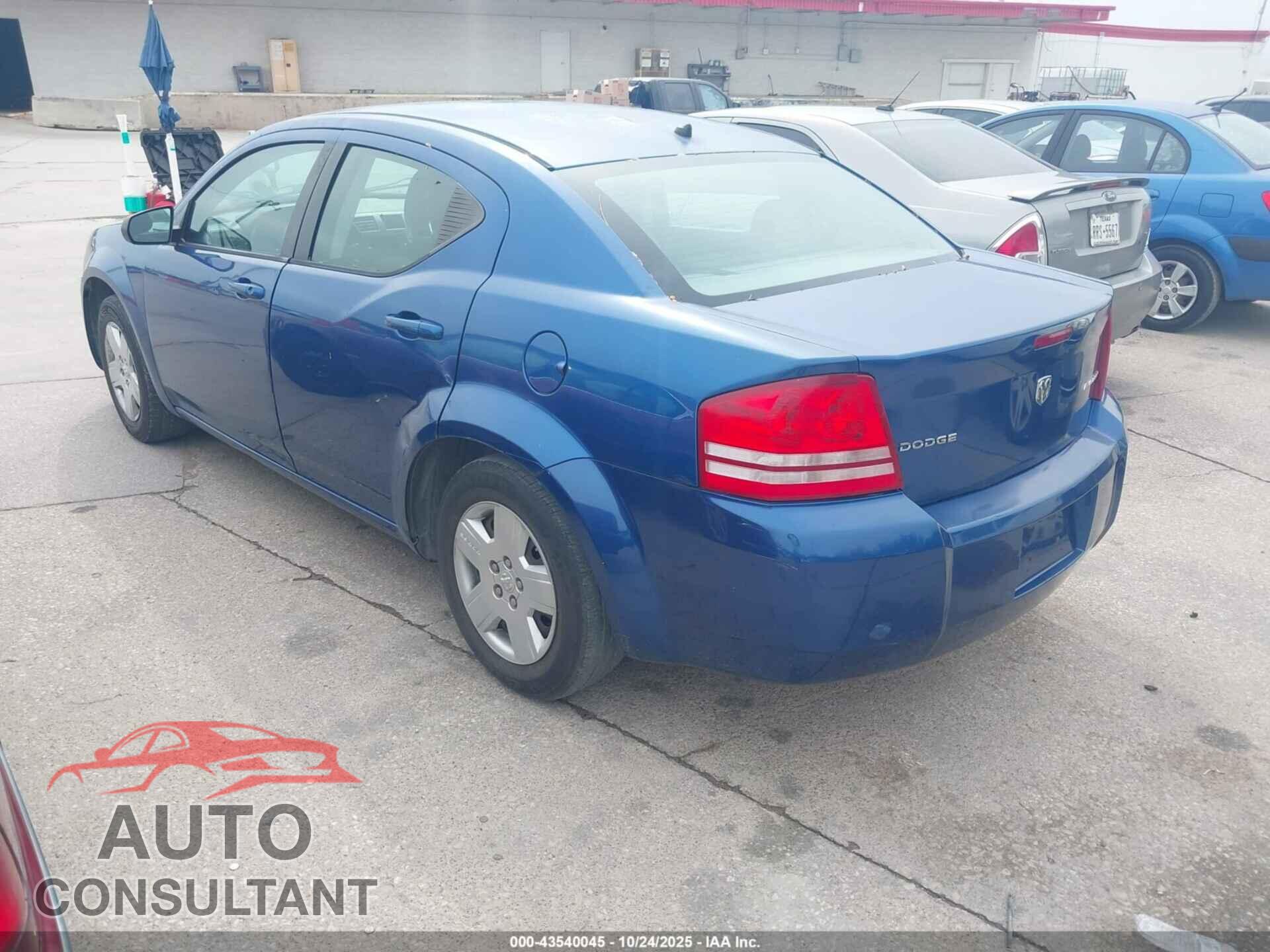 DODGE AVENGER 2010 - 1B3CC4FB1AN145235