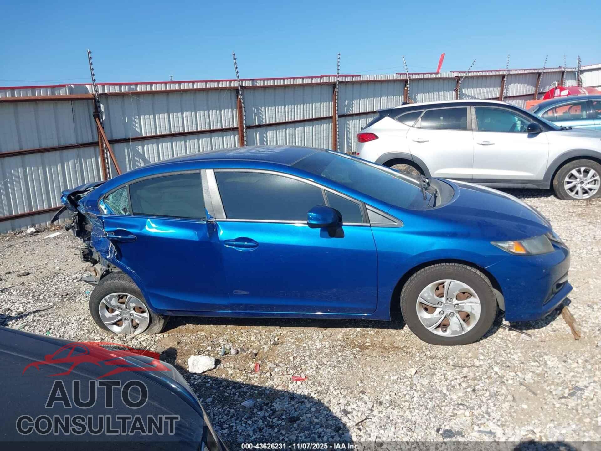 HONDA CIVIC 2013 - 19XFB2F52DE043318