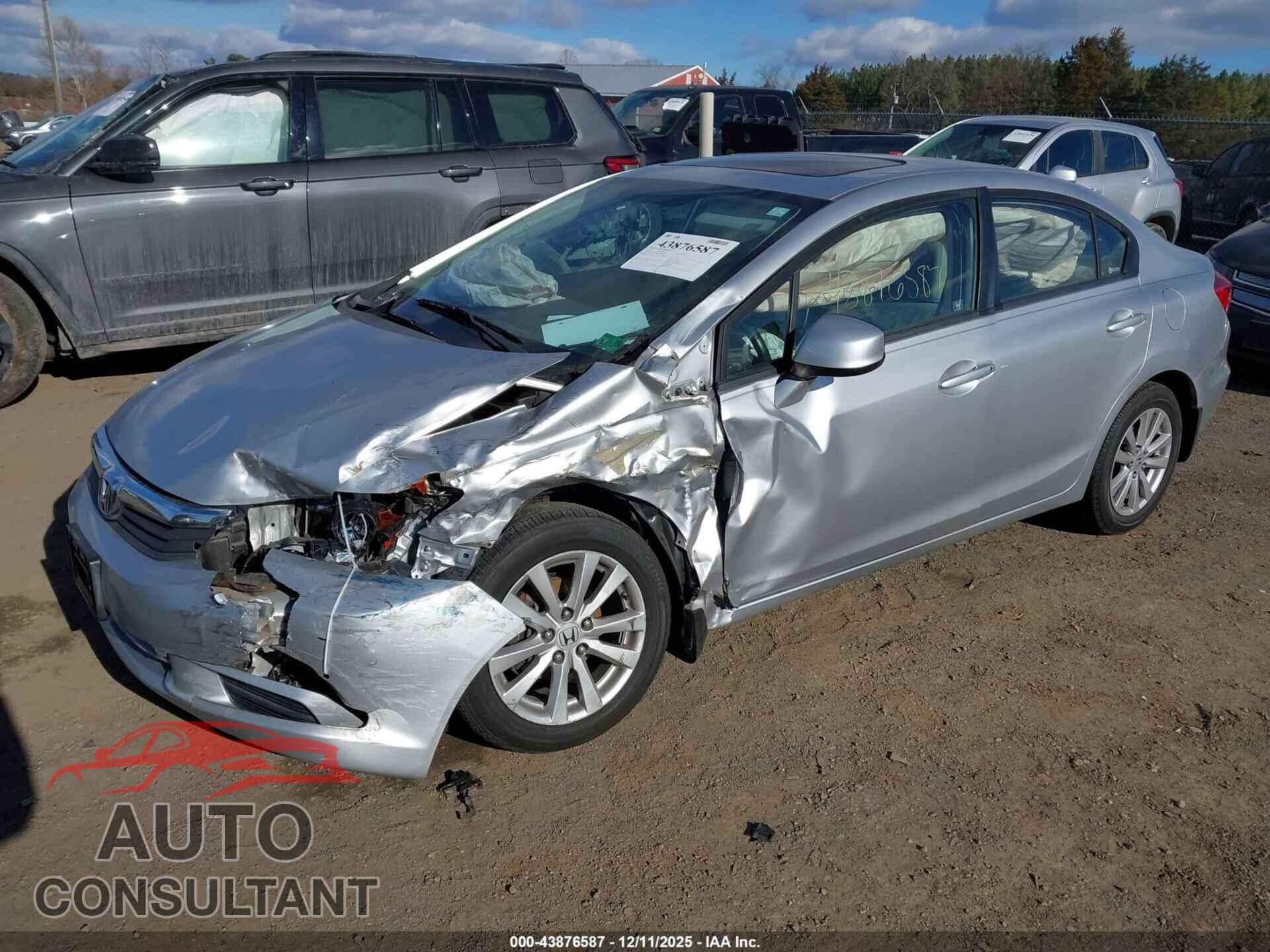 HONDA CIVIC 2012 - 19XFB2F97CE313130
