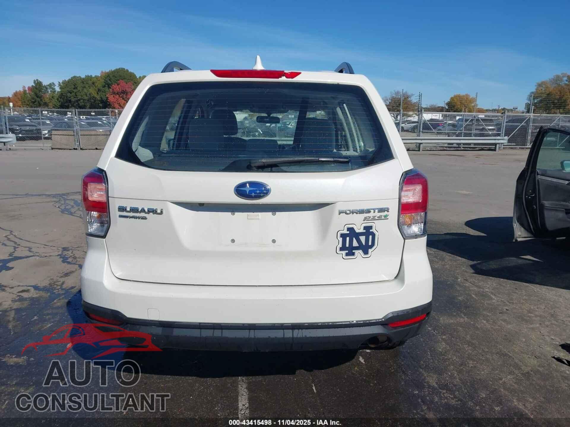 SUBARU FORESTER 2017 - JF2SJABC0HH534309