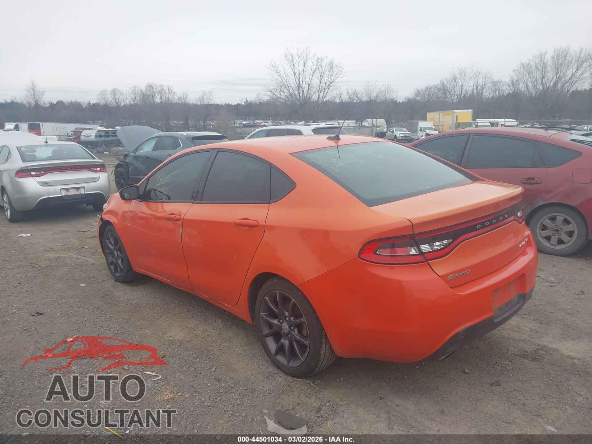 DODGE DART 2015 - 1C3CDFBB5FD352600