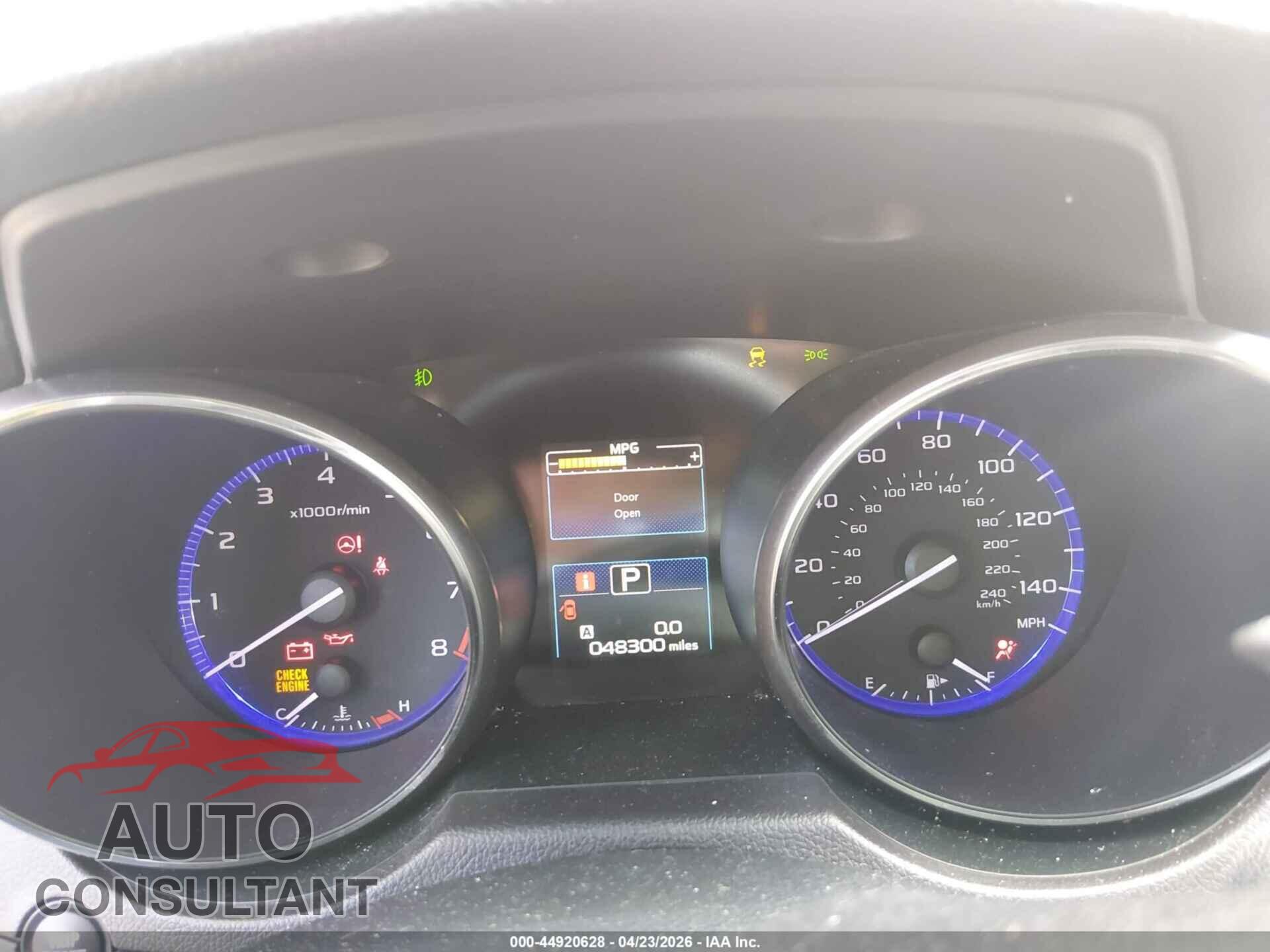 SUBARU OUTBACK 2017 - 4S4BSAKC5H3250159