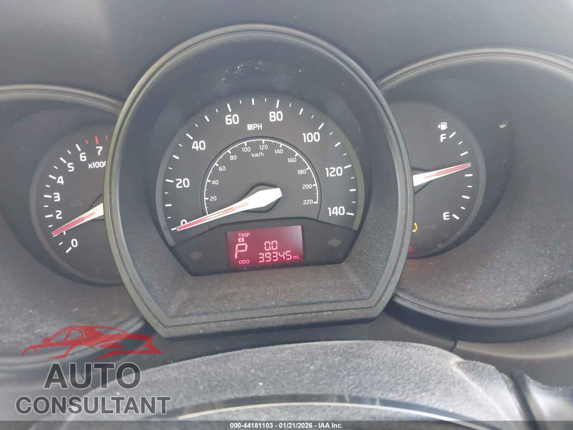 KIA RIO 2013 - KNADN4A38D6210705