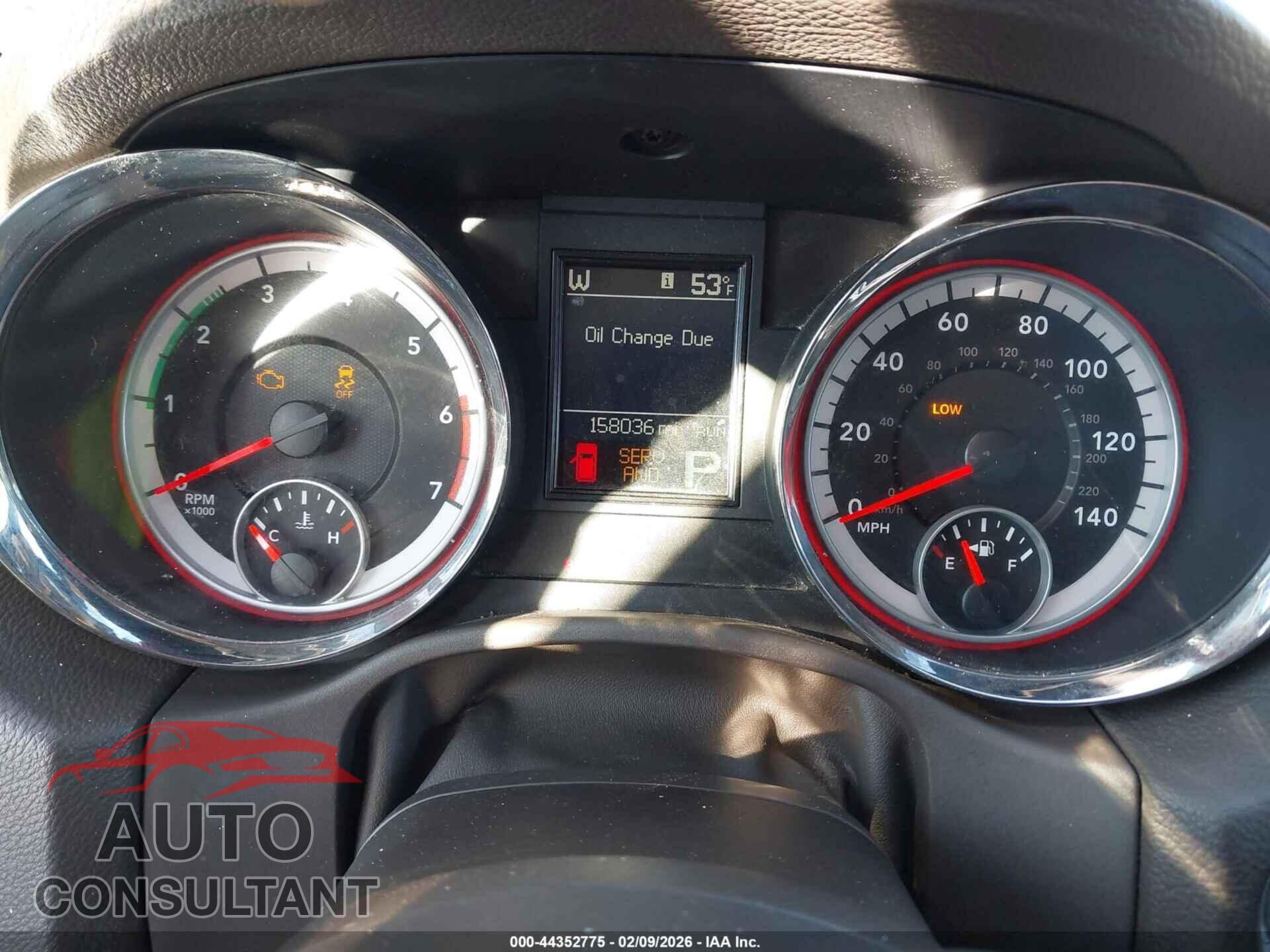 DODGE DURANGO 2012 - 1C4SDJDT0CC163600