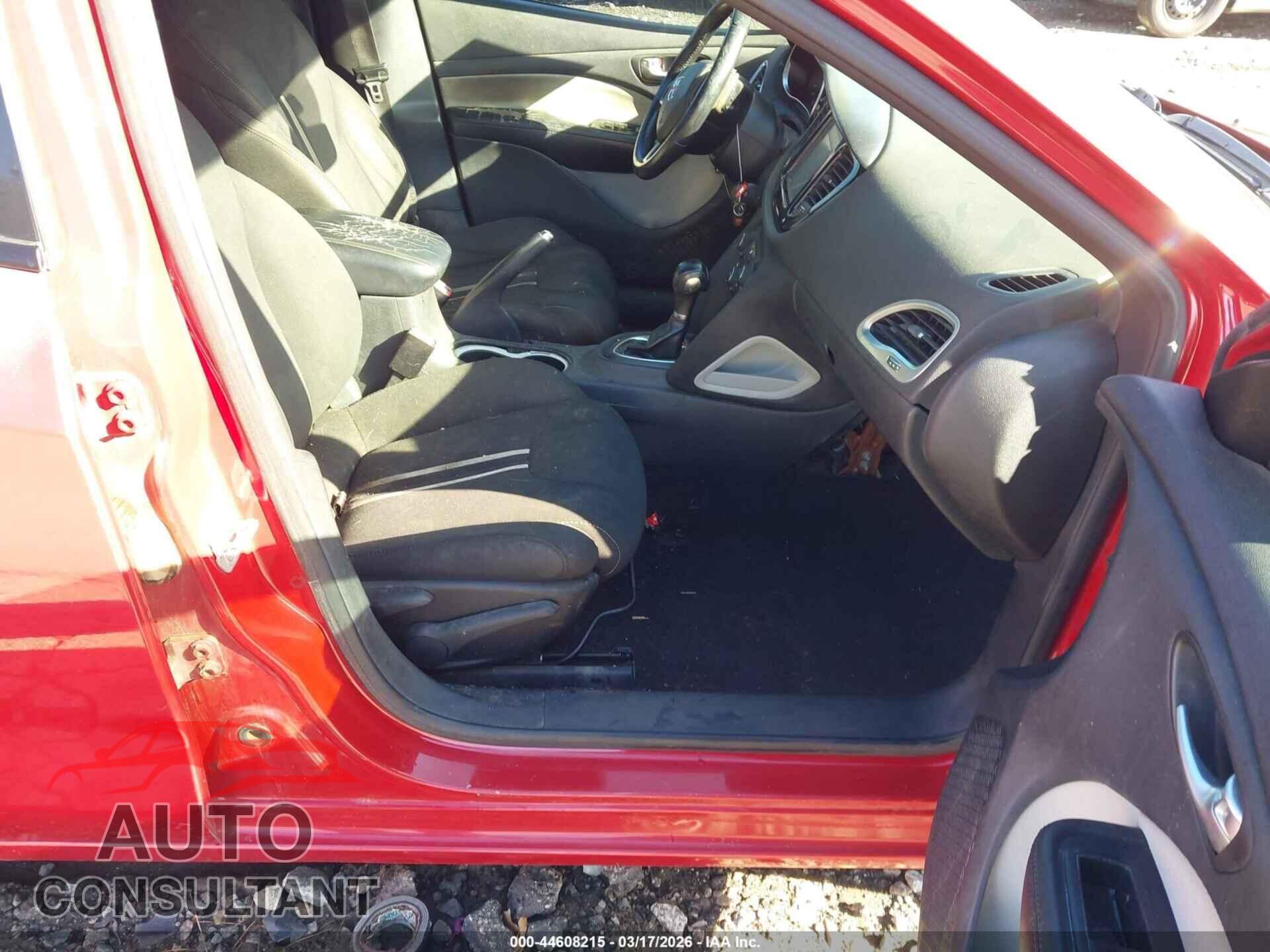 DODGE DART 2013 - 1C3CDFBA4DD107534