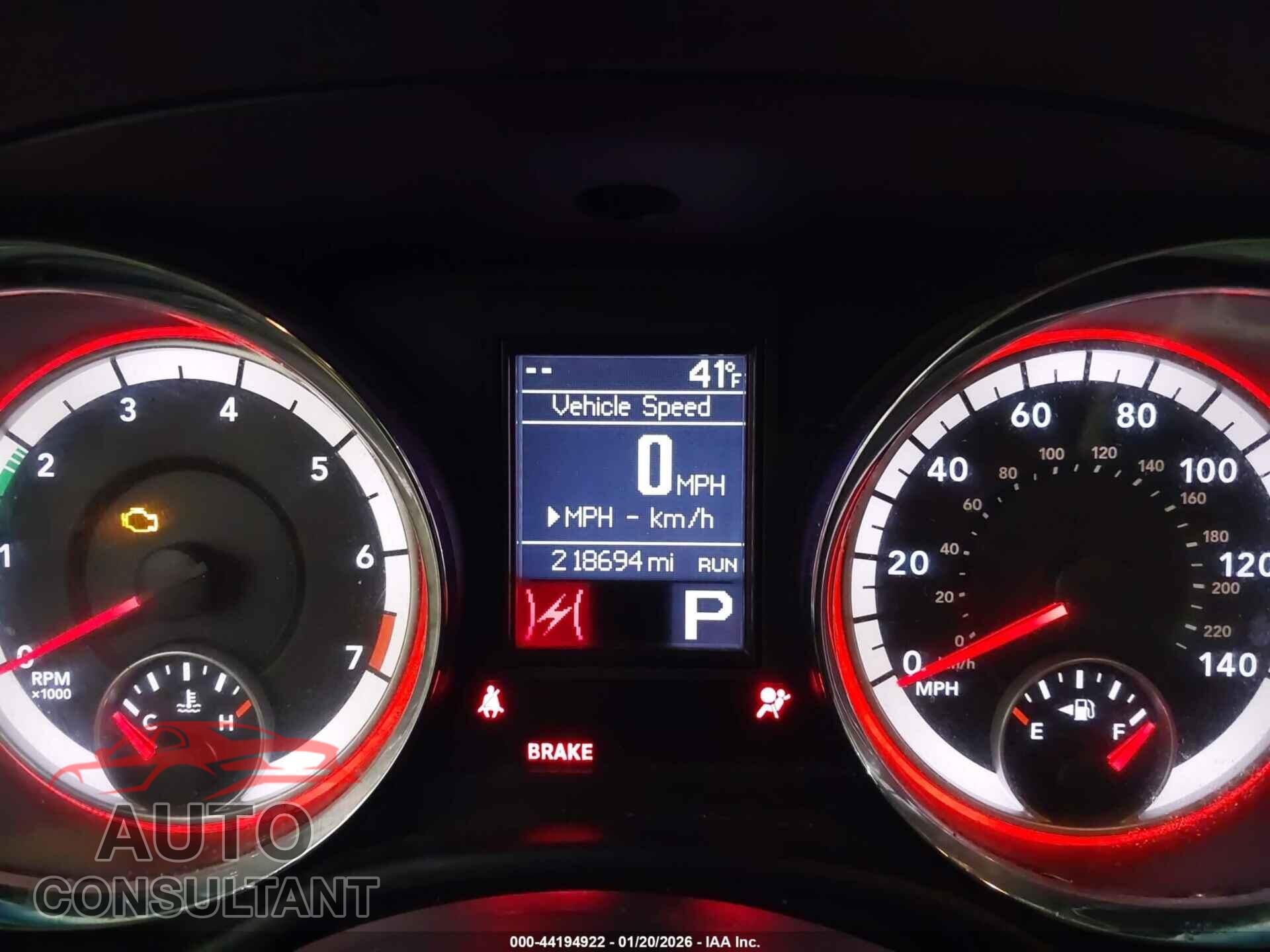 DODGE DURANGO 2011 - 1D4RE2GG8BC618940