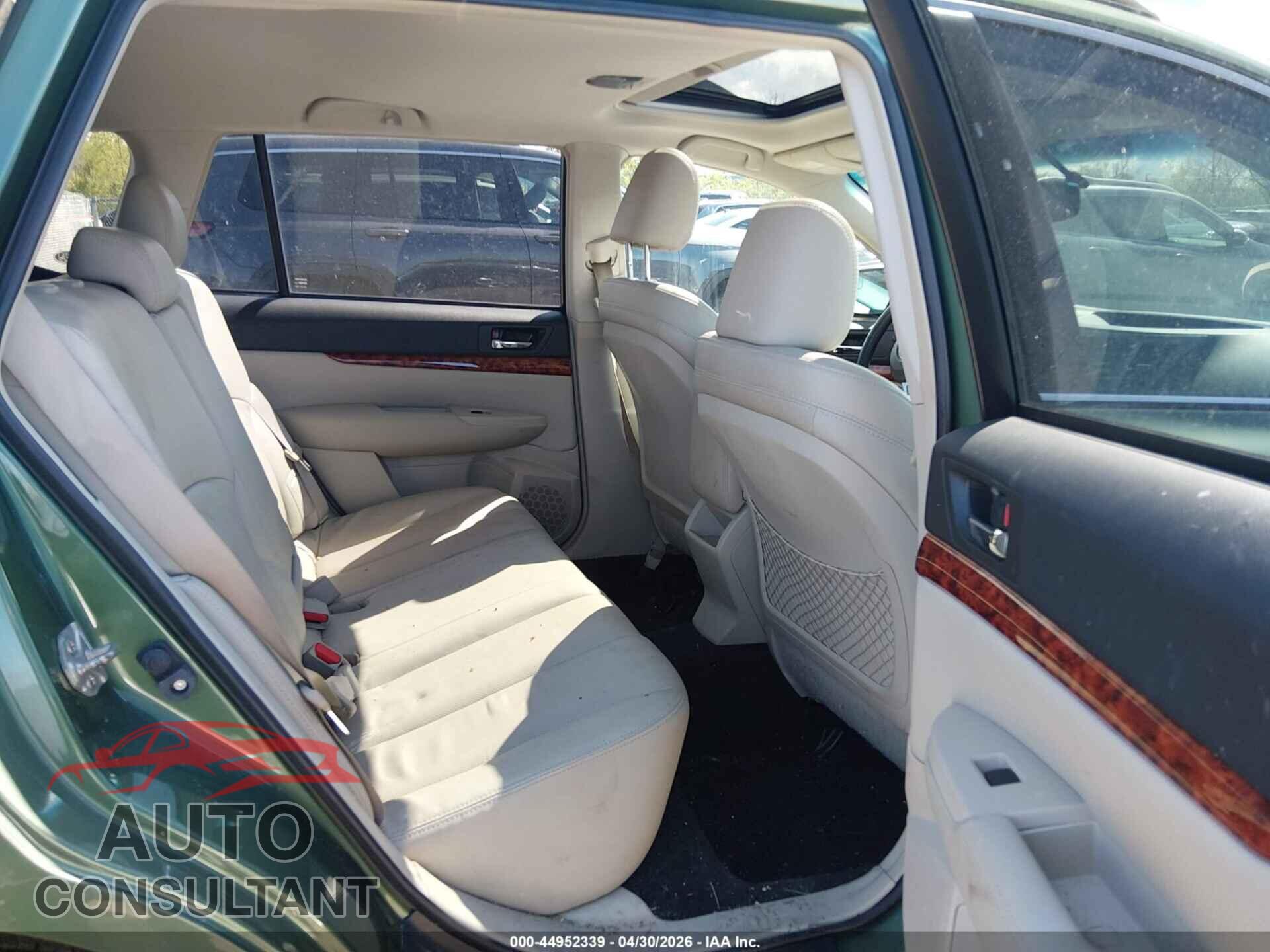SUBARU OUTBACK 2011 - 4S4BRBLC2B3333863