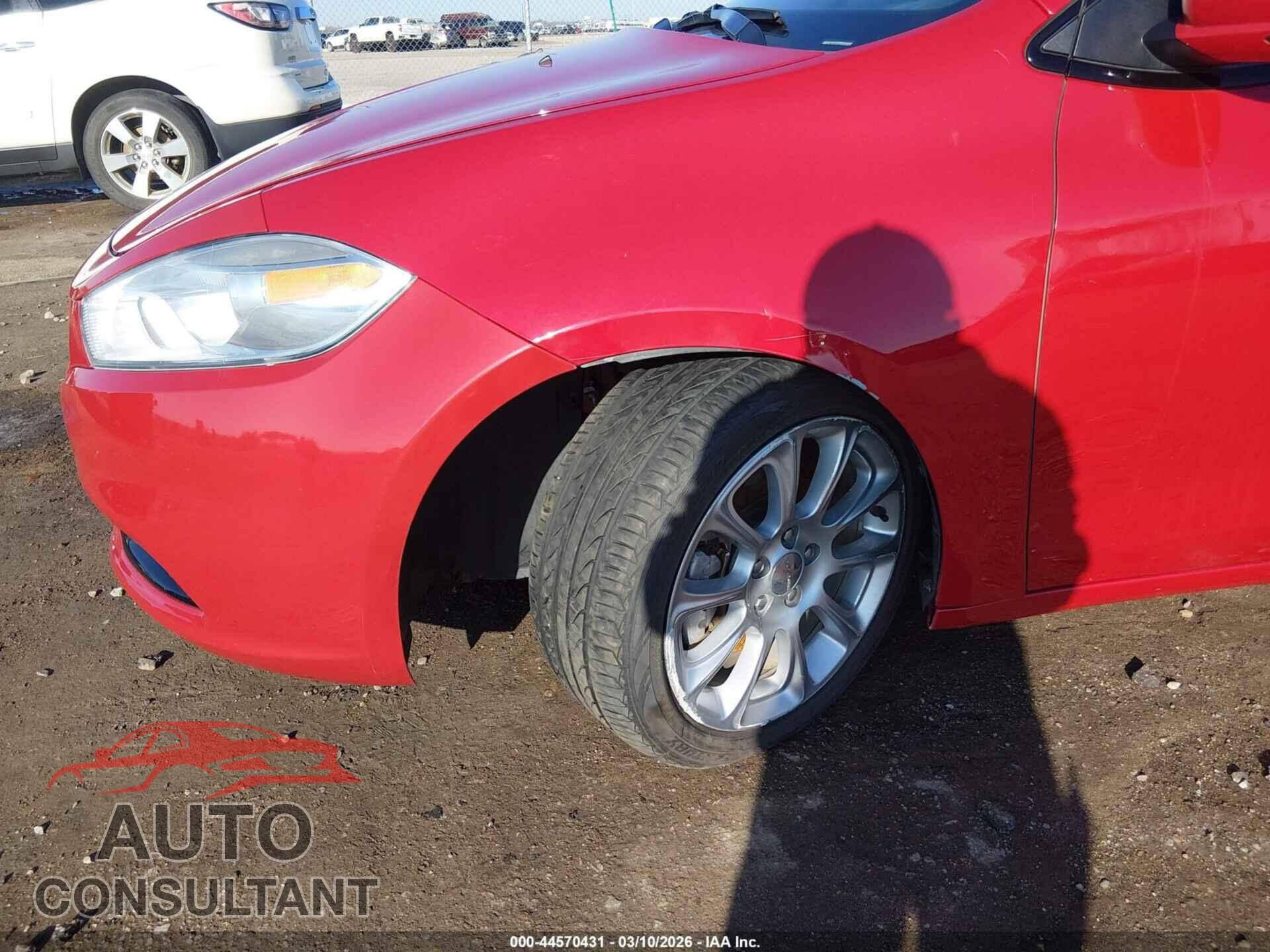 DODGE DART 2013 - 1C3CDFCA6DD315722
