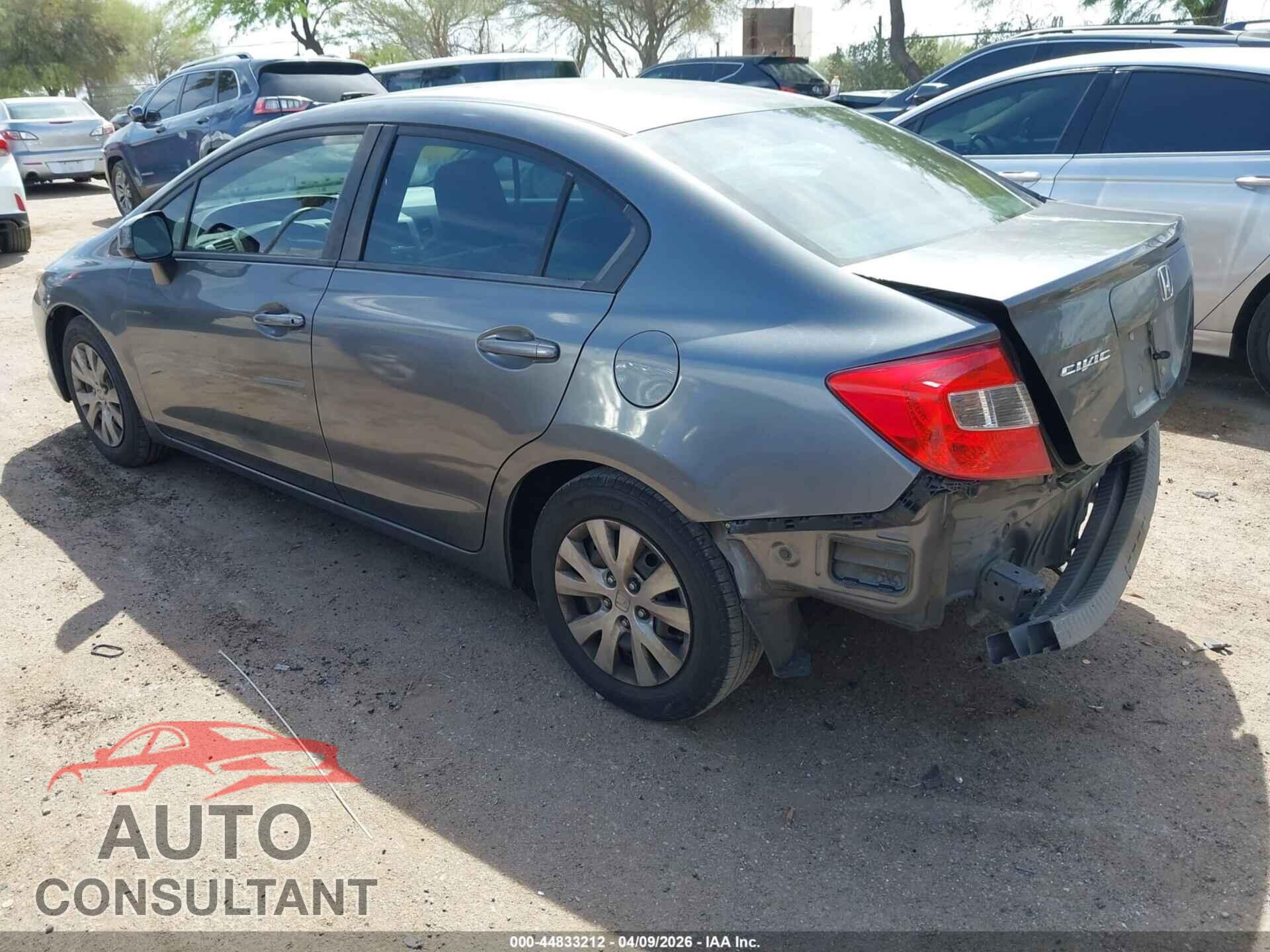 HONDA CIVIC 2012 - 19XFB2F59CE340469