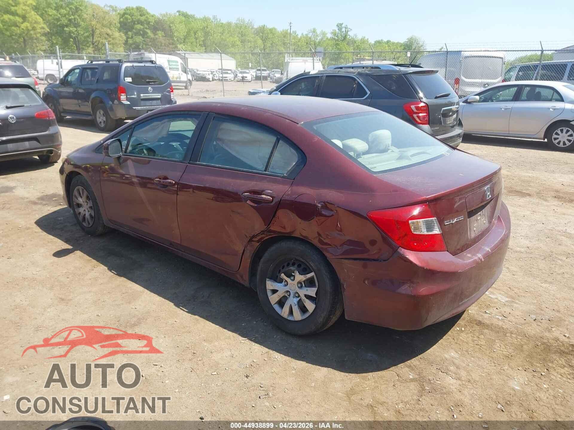 HONDA CIVIC 2012 - 19XFB2F58CE303610