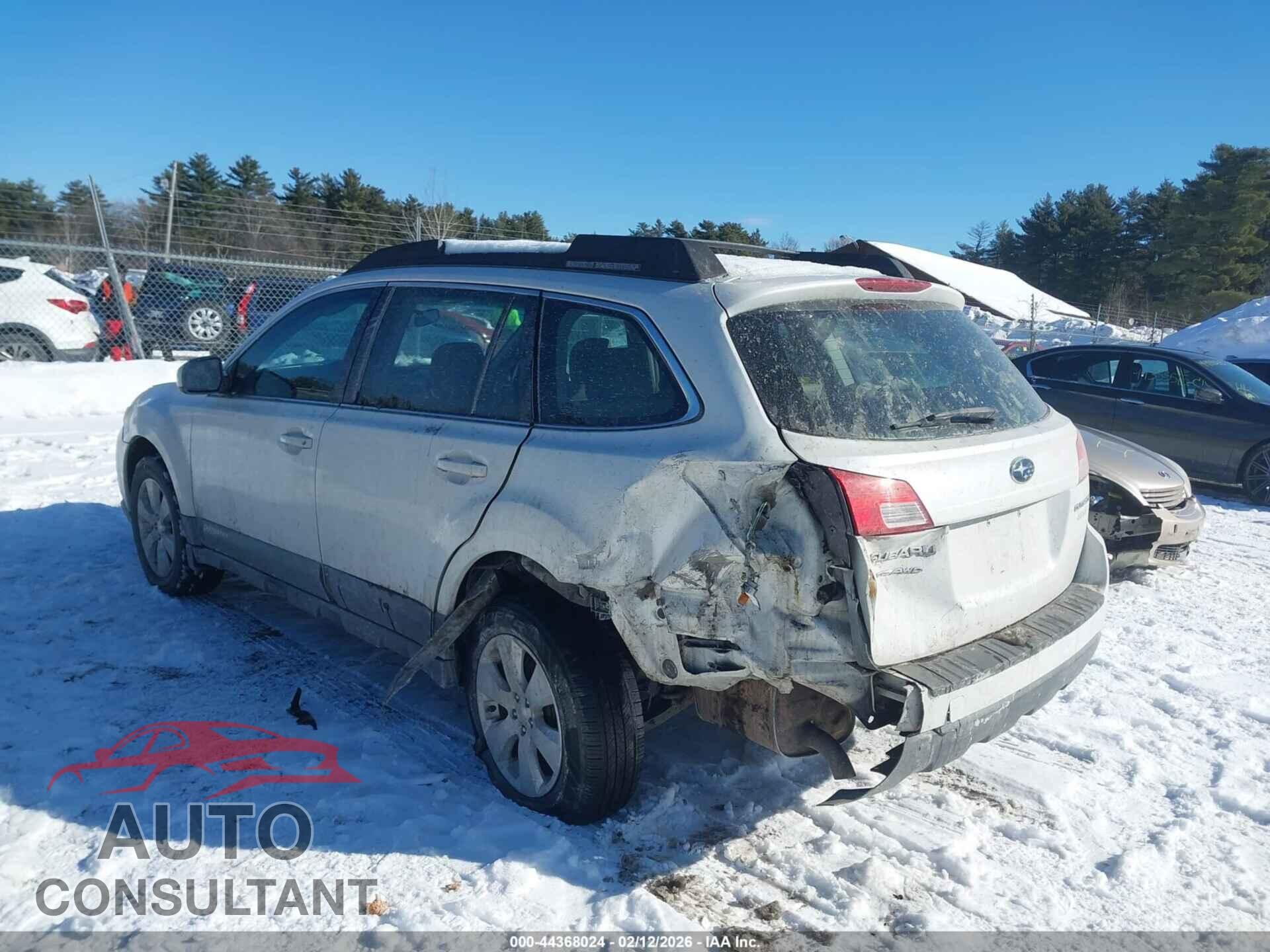 SUBARU OUTBACK 2012 - 4S4BRBAC4C3201806