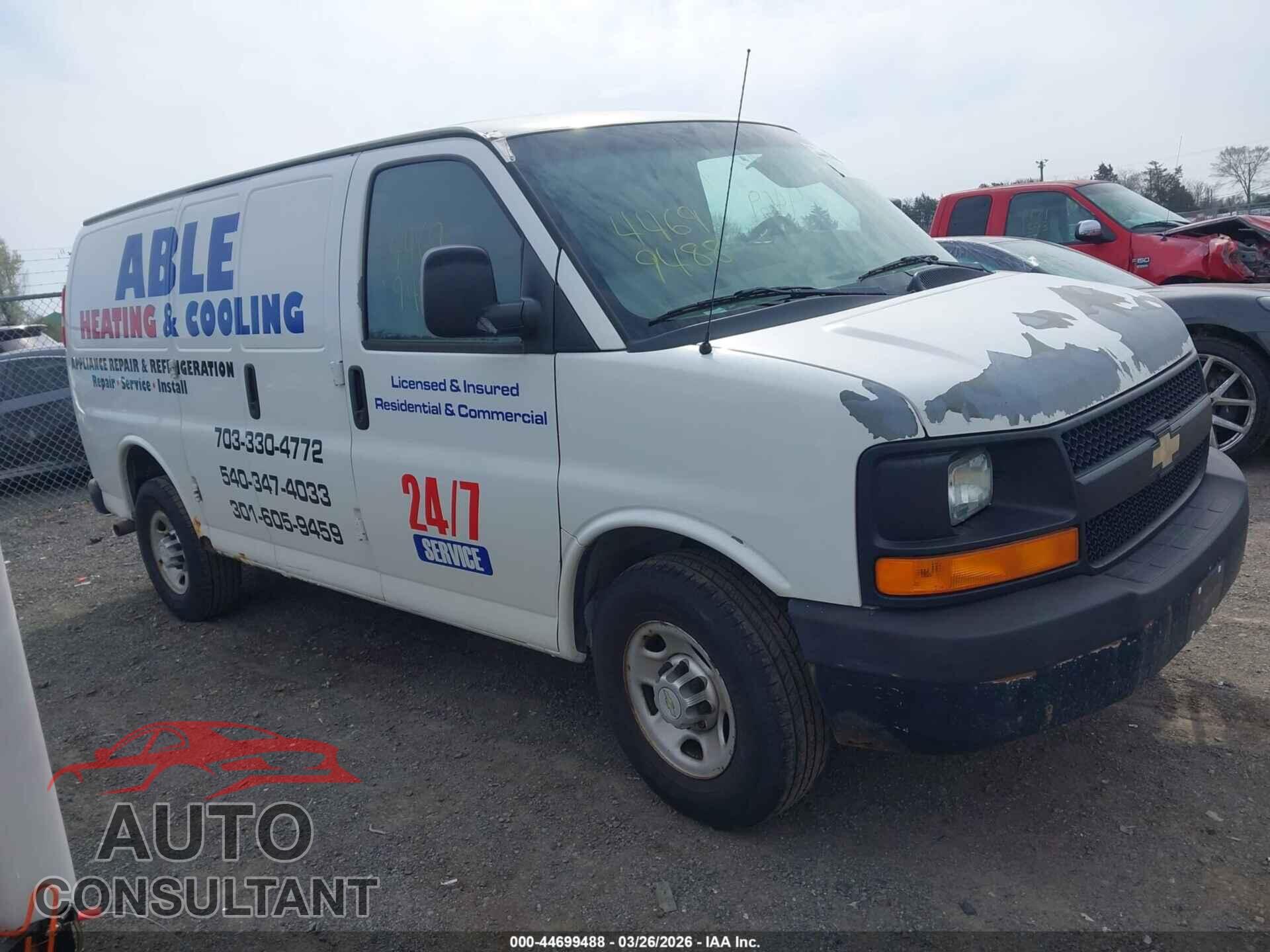 CHEVROLET EXPRESS 2500 2011 - 1GCWGFCA8B1126780
