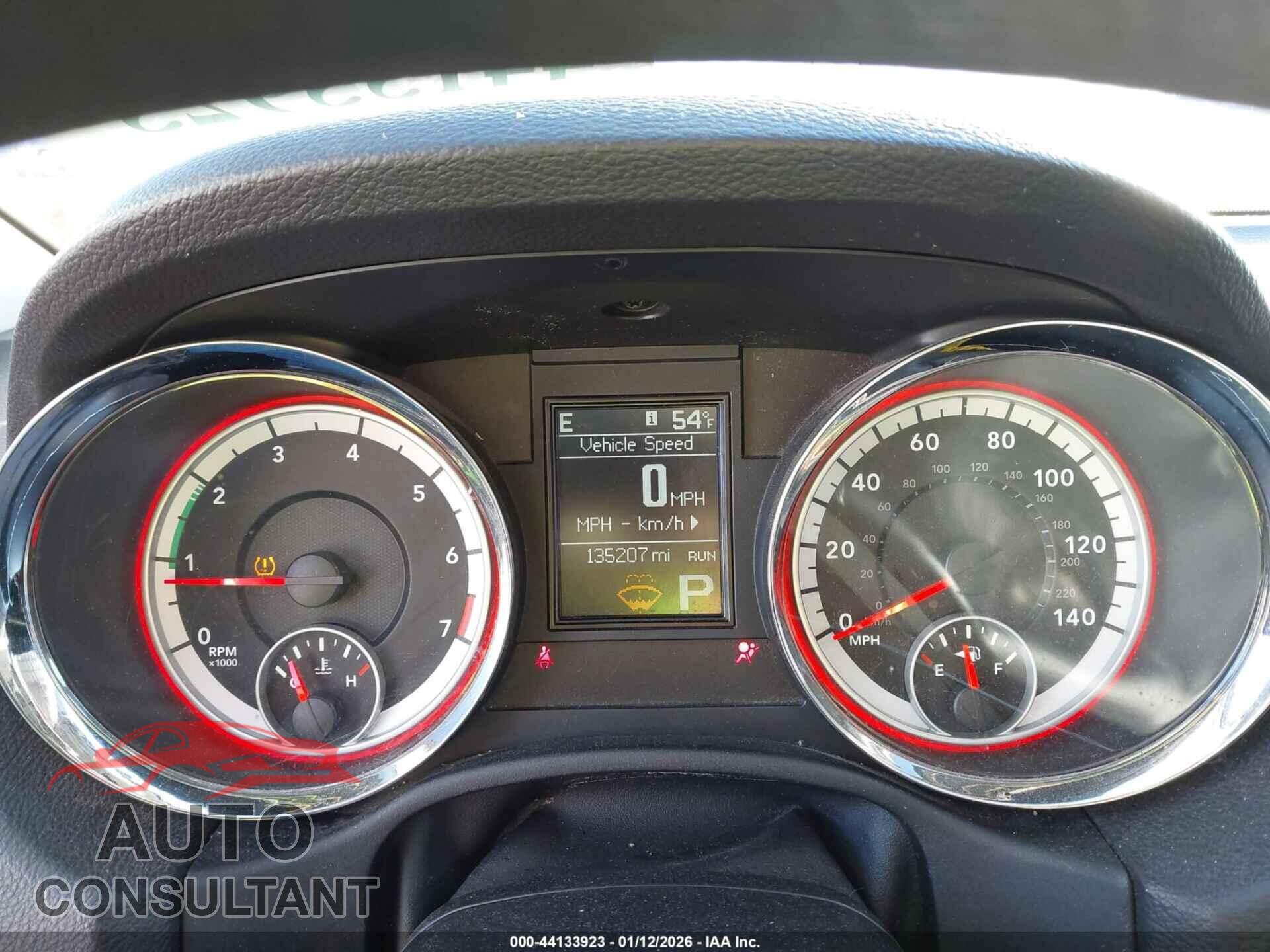 DODGE DURANGO 2012 - 1C4RDJAGXCC207124