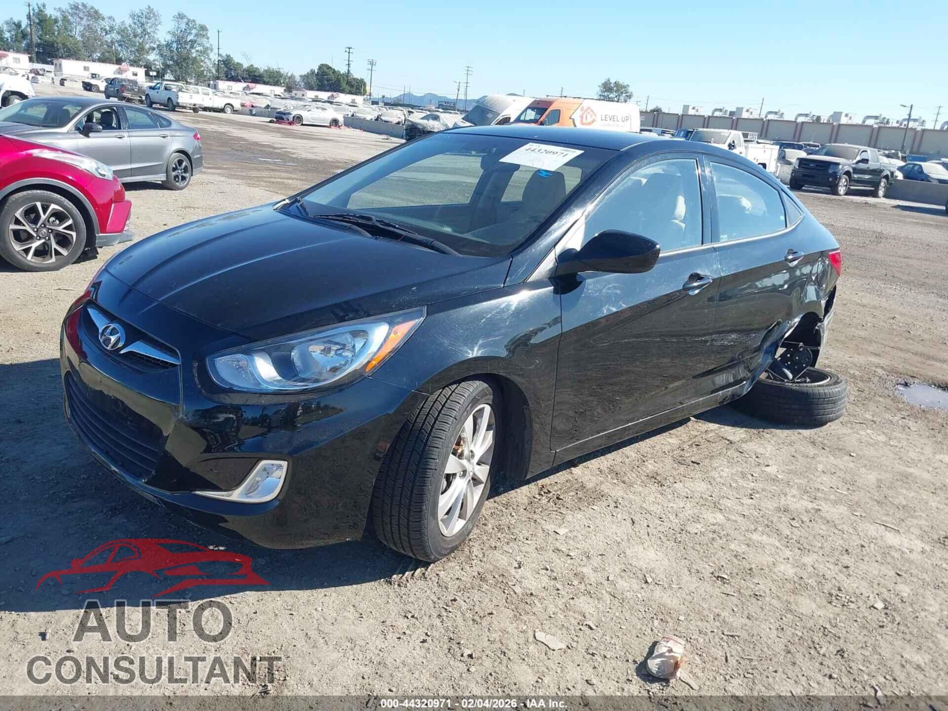 HYUNDAI ACCENT 2012 - KMHCU4AE7CU164437