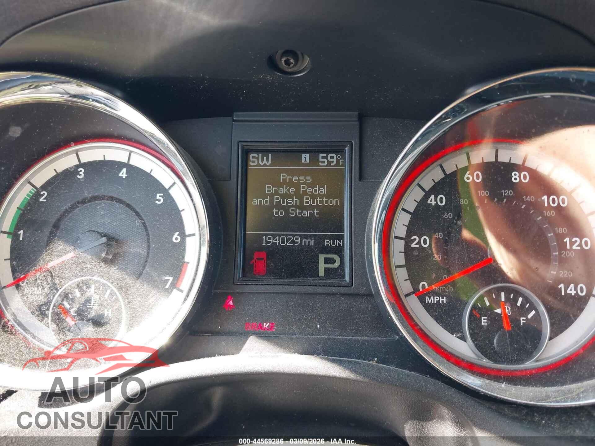 DODGE DURANGO 2013 - 1C4RDJDG3DC664550