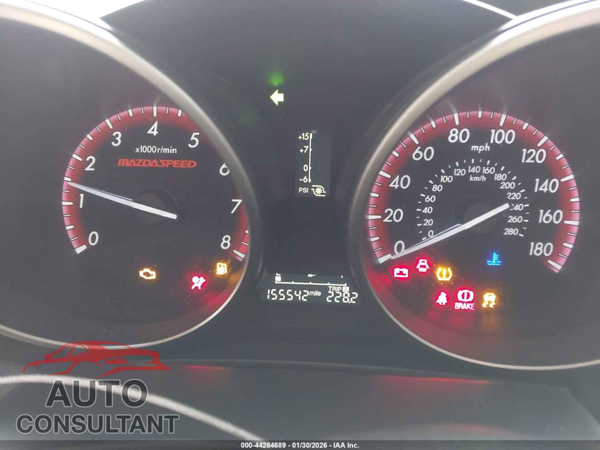 MAZDA MAZDASPEED3 2012 - JM1BL1L4XC1547554