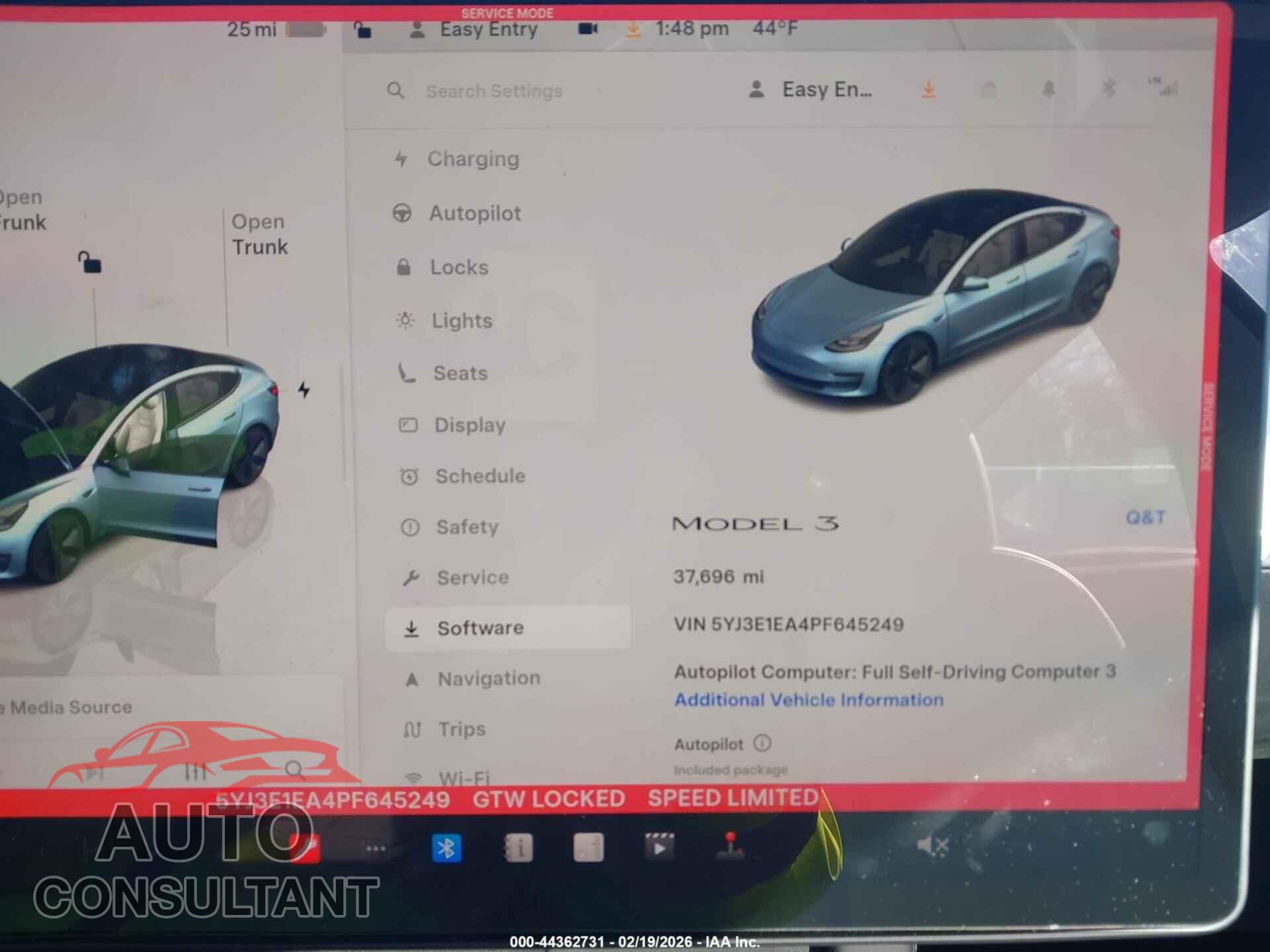 TESLA MODEL 3 2023 - 5YJ3E1EA4PF645249