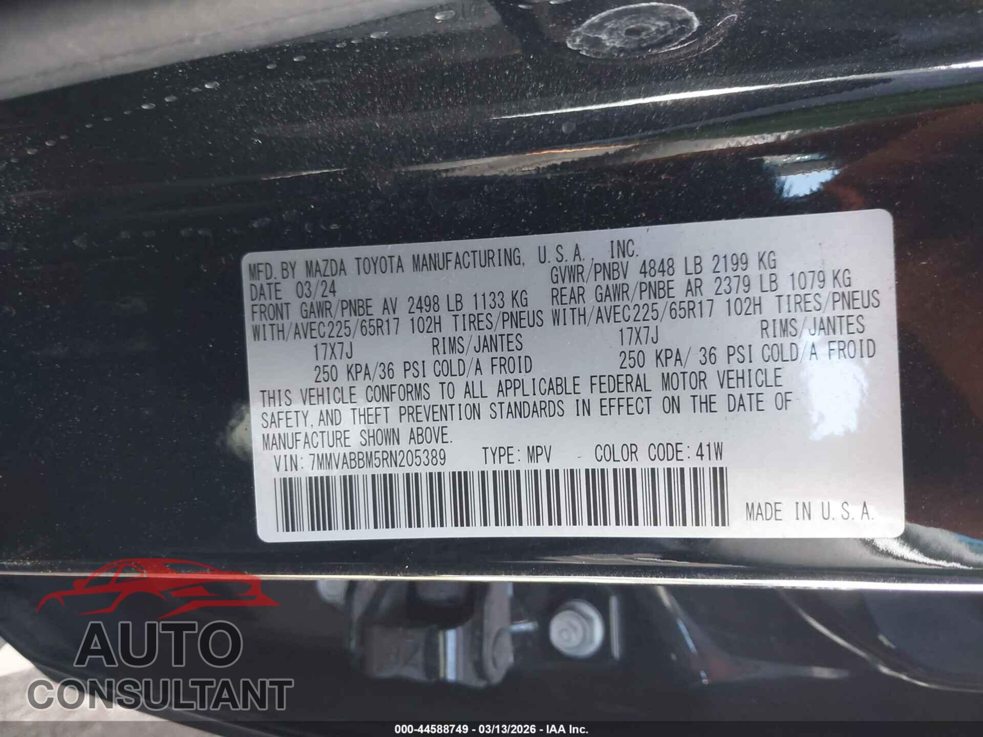 MAZDA CX-50 2024 - 7MMVABBM5RN205389