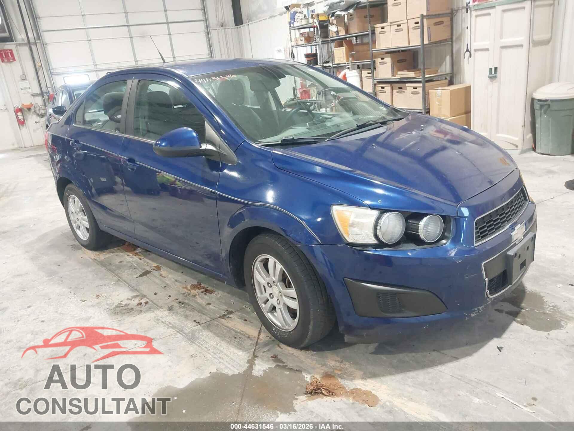 CHEVROLET SONIC 2012 - 1G1JC5SHXC4218657