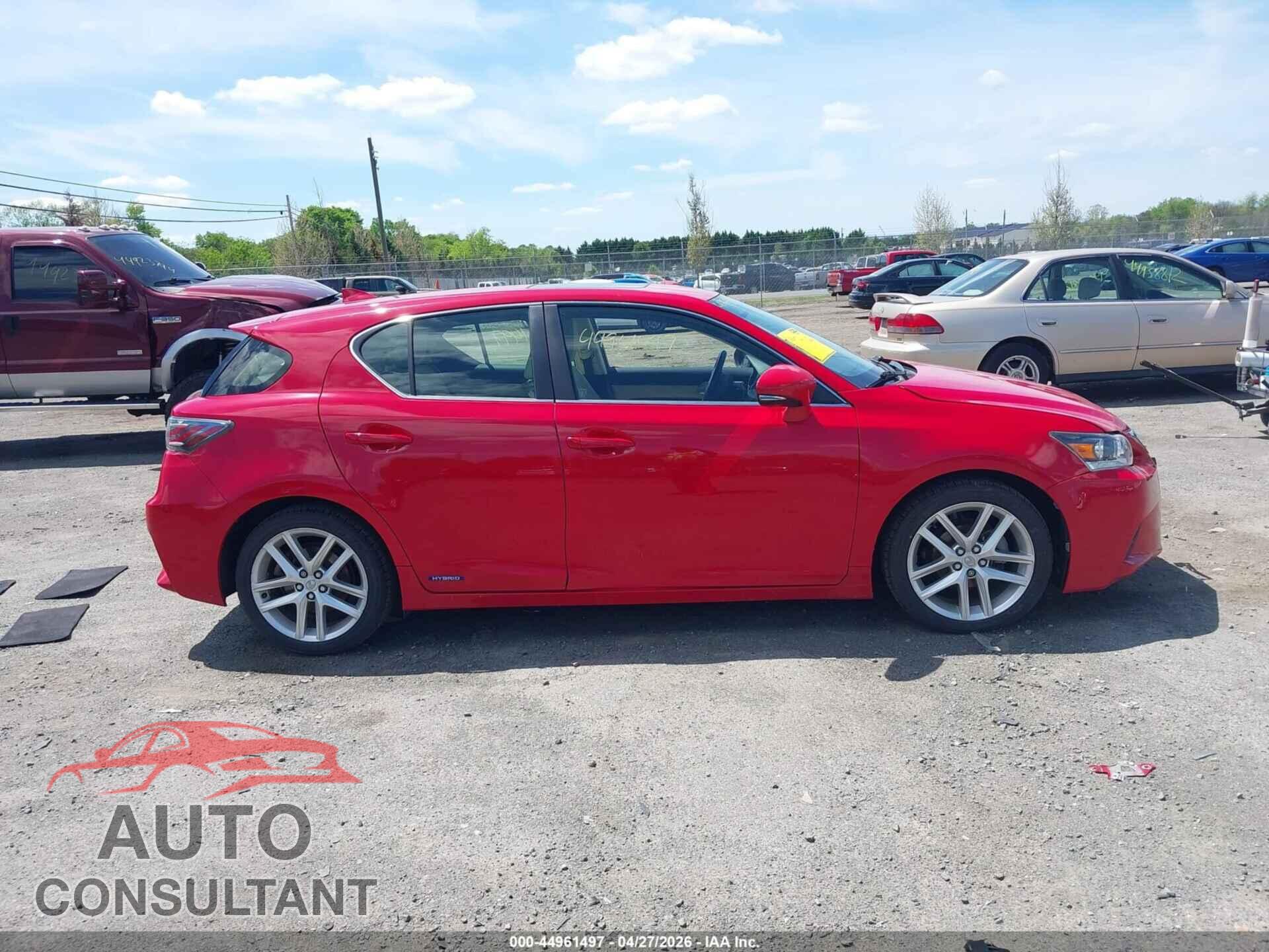 LEXUS CT 200H 2014 - JTHKD5BH2E2174966