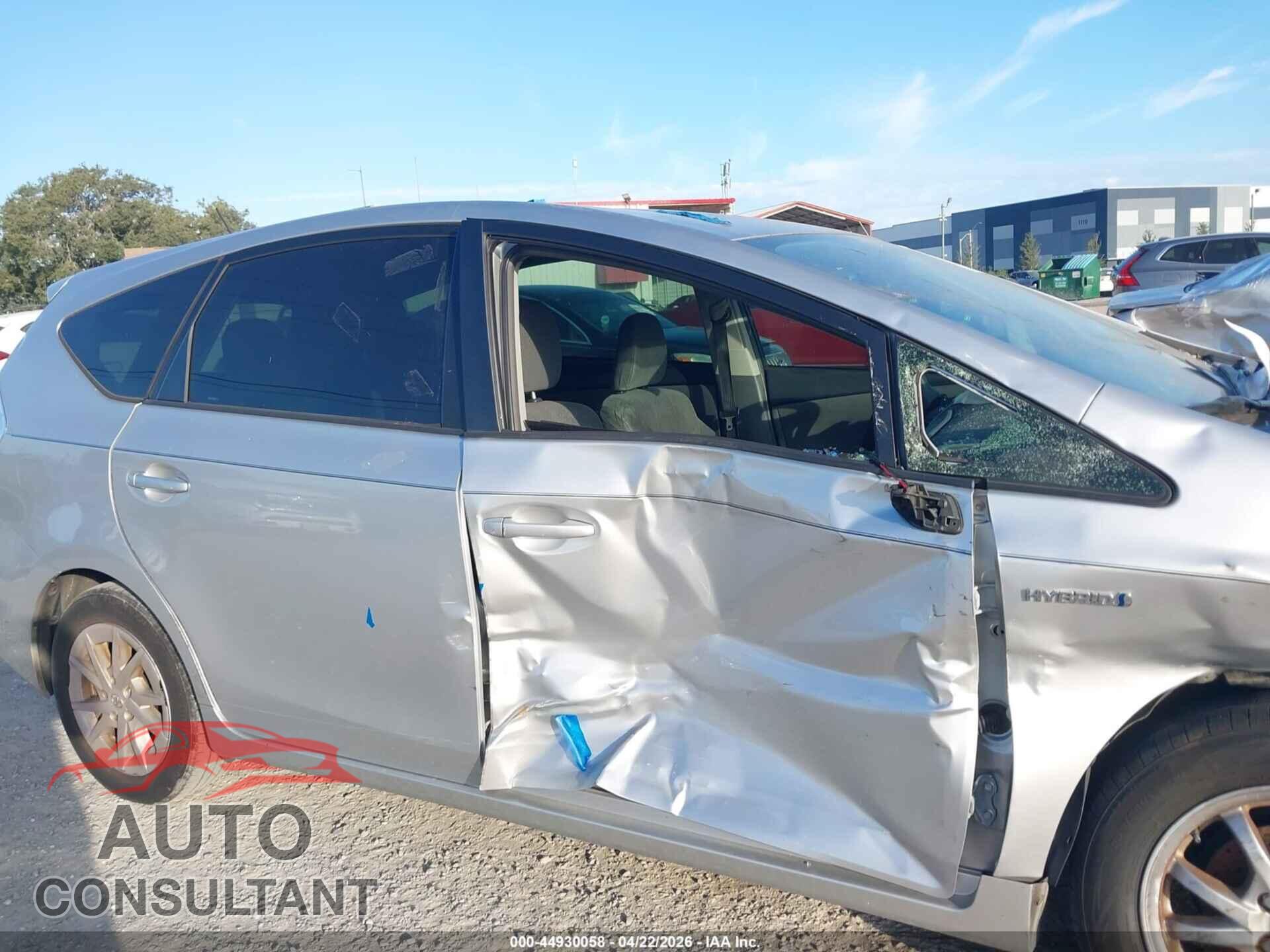 TOYOTA PRIUS V 2013 - JTDZN3EU1D3223724