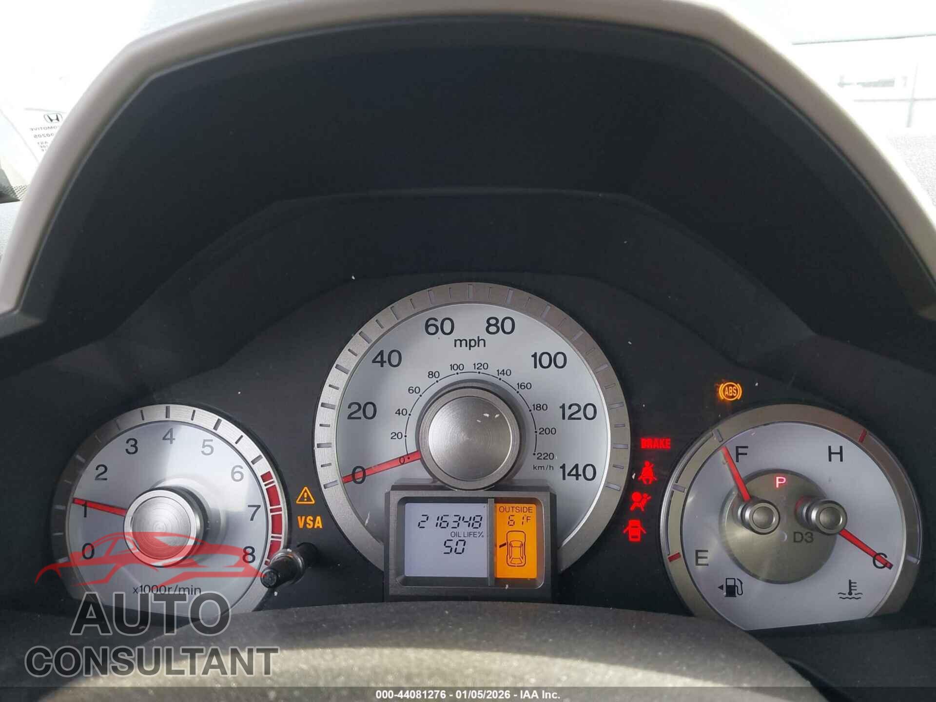 HONDA PILOT 2010 - 5FNYF3H54AB014747
