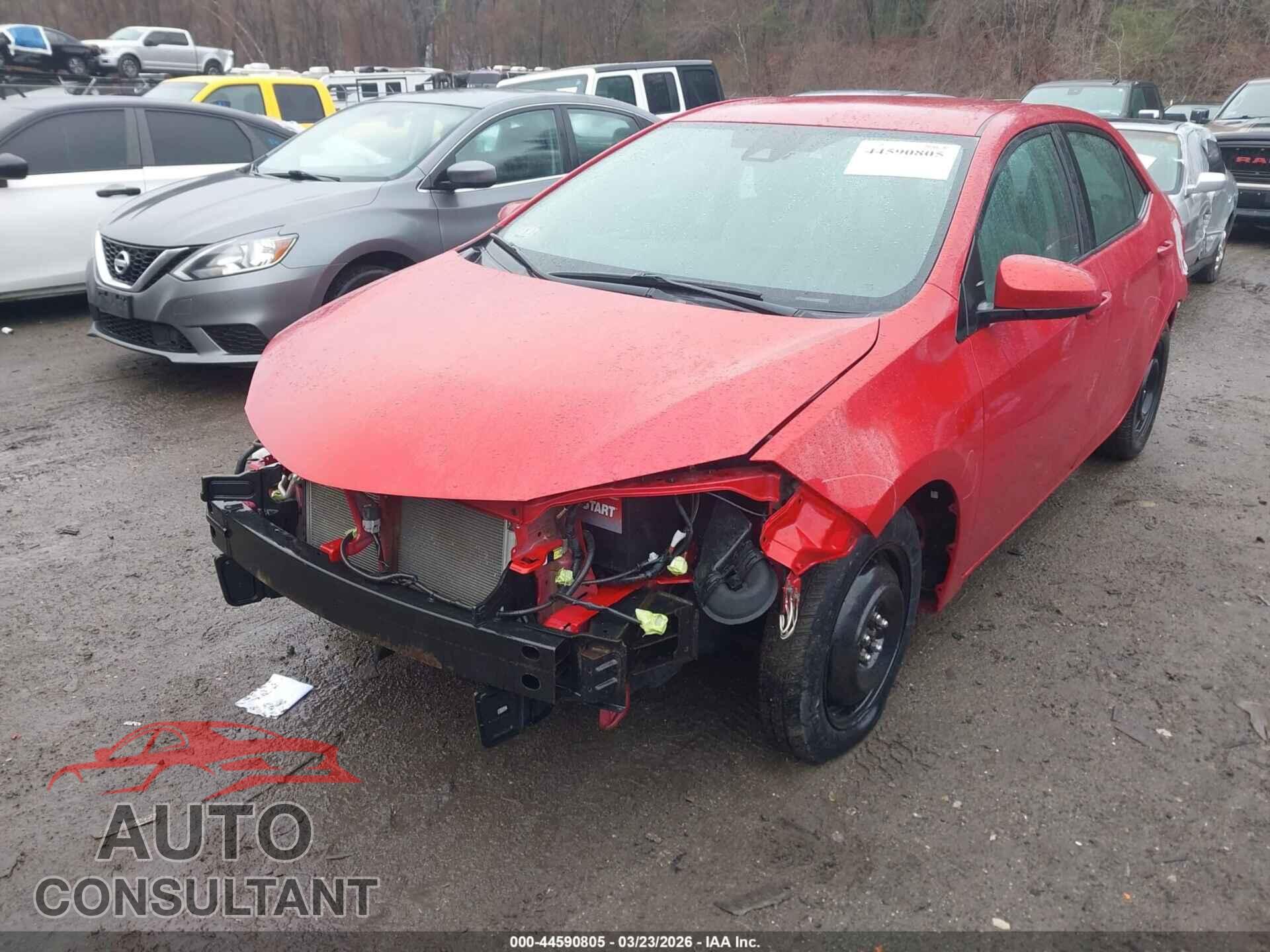 TOYOTA COROLLA 2017 - 2T1BURHEXHC834666