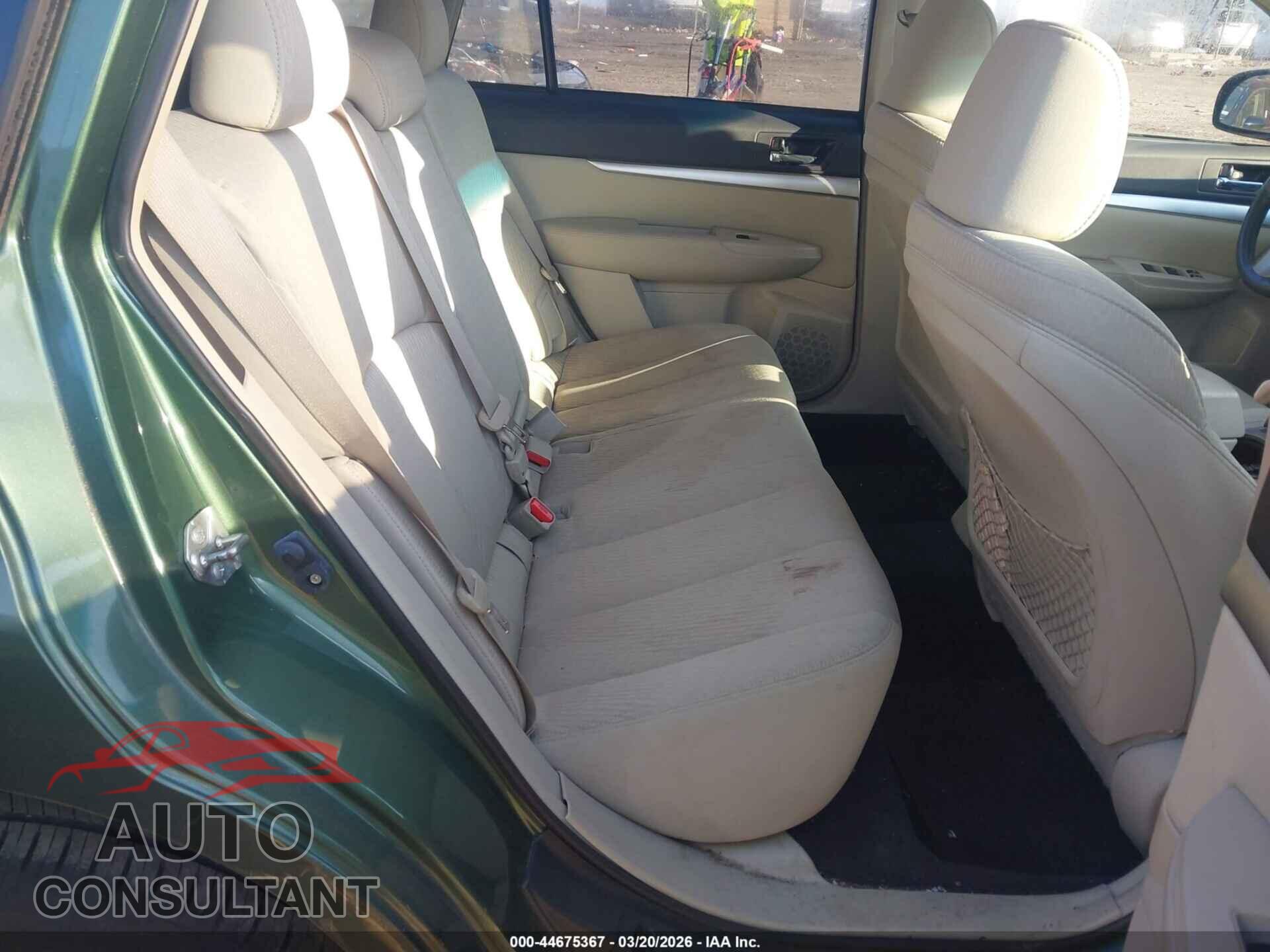 SUBARU OUTBACK 2011 - 4S4BRBCC5B3402674