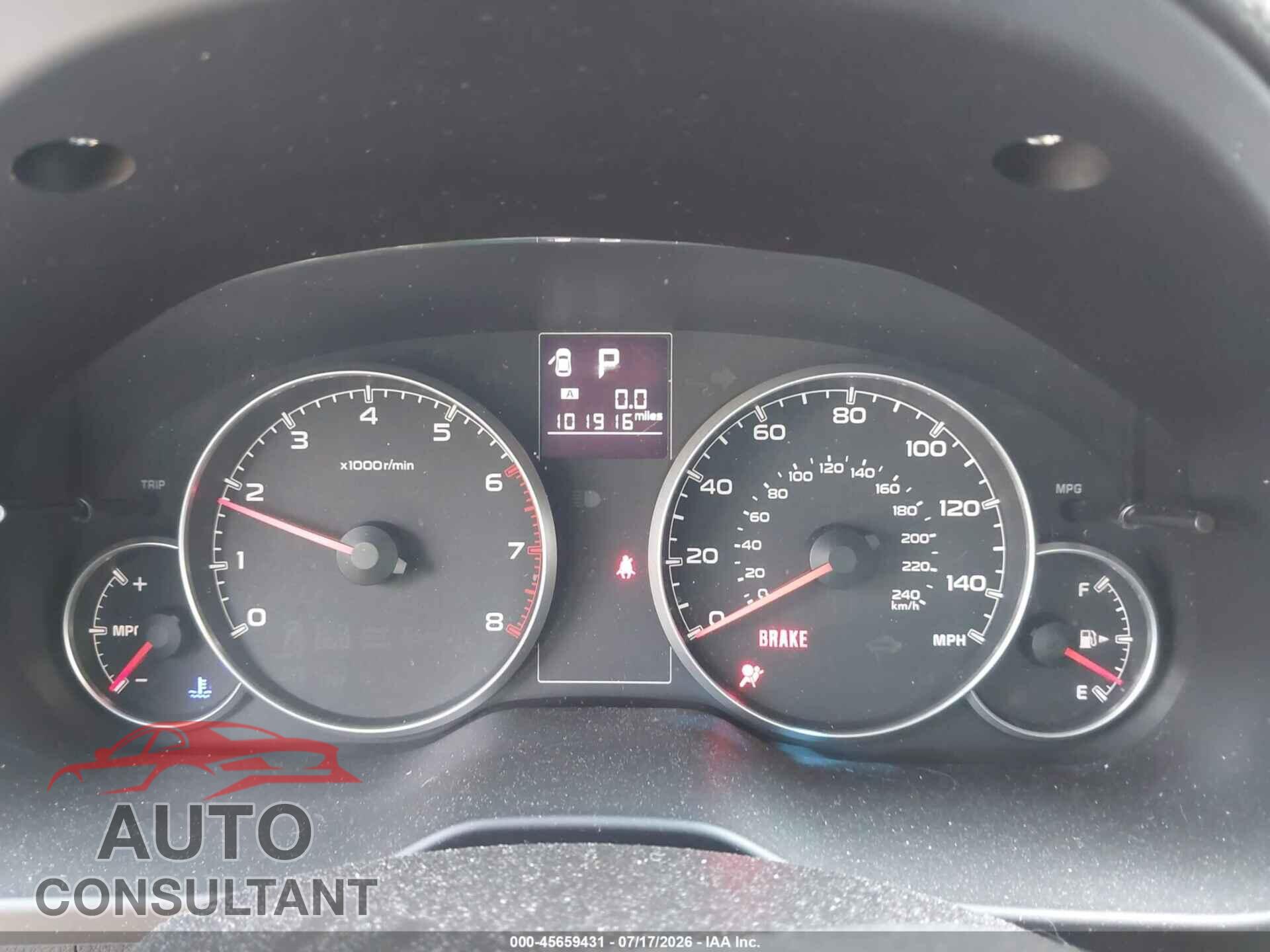 SUBARU OUTBACK 2013 - 4S4BRBCC5D3307292