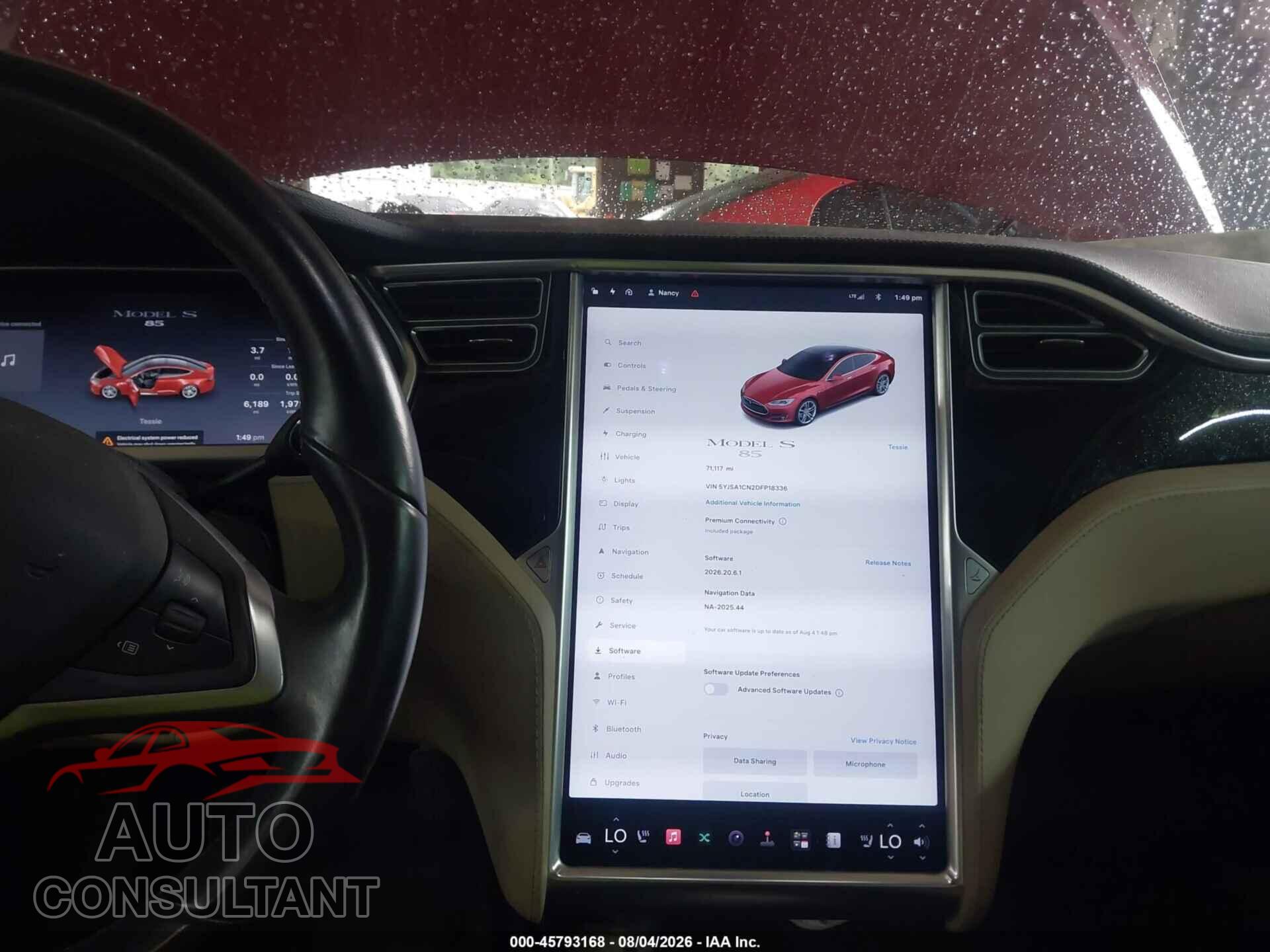 TESLA MODEL S 2013 - 5YJSA1CN2DFP18336