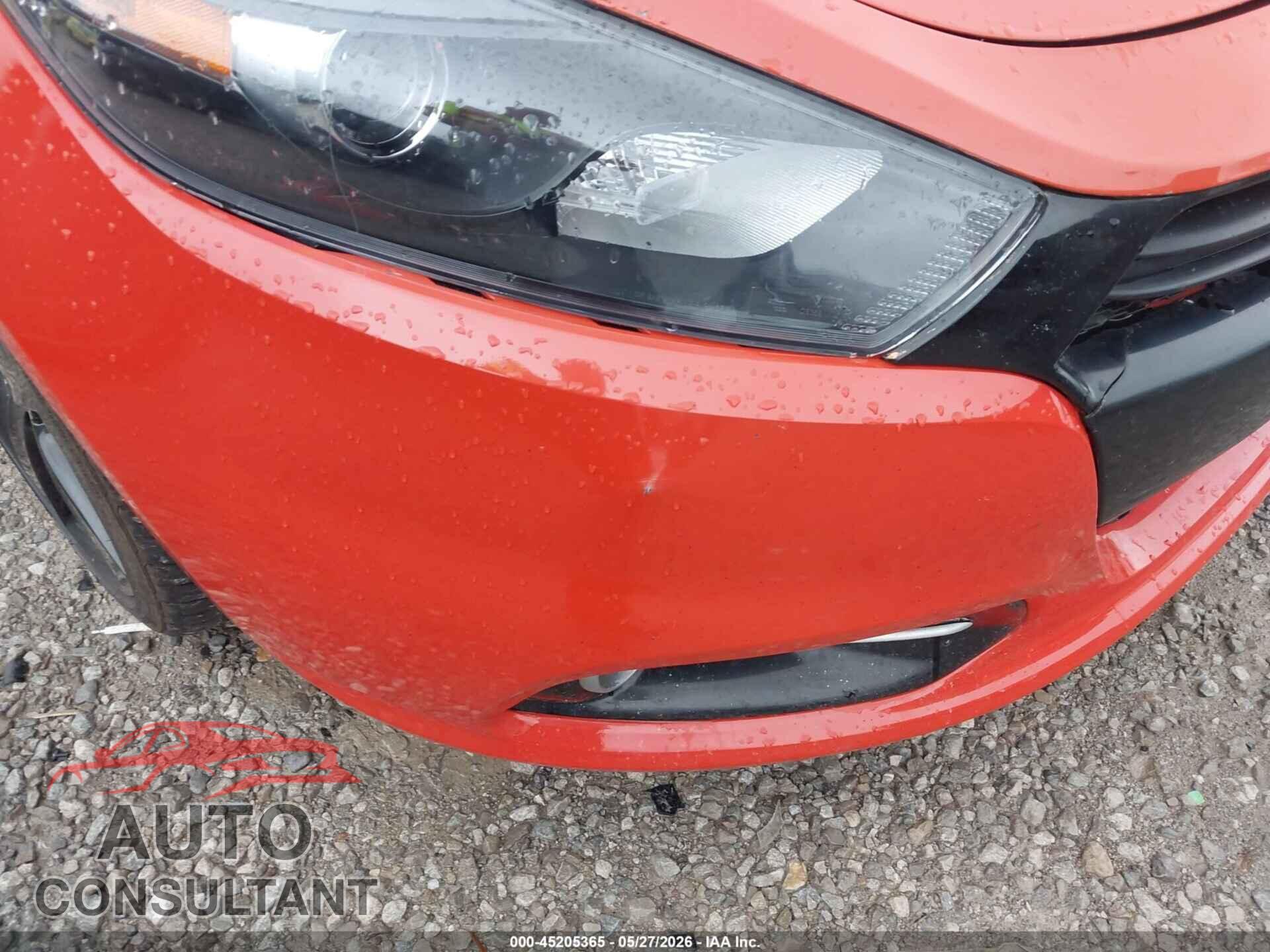 DODGE DART 2015 - 1C3CDFEB4FD345486