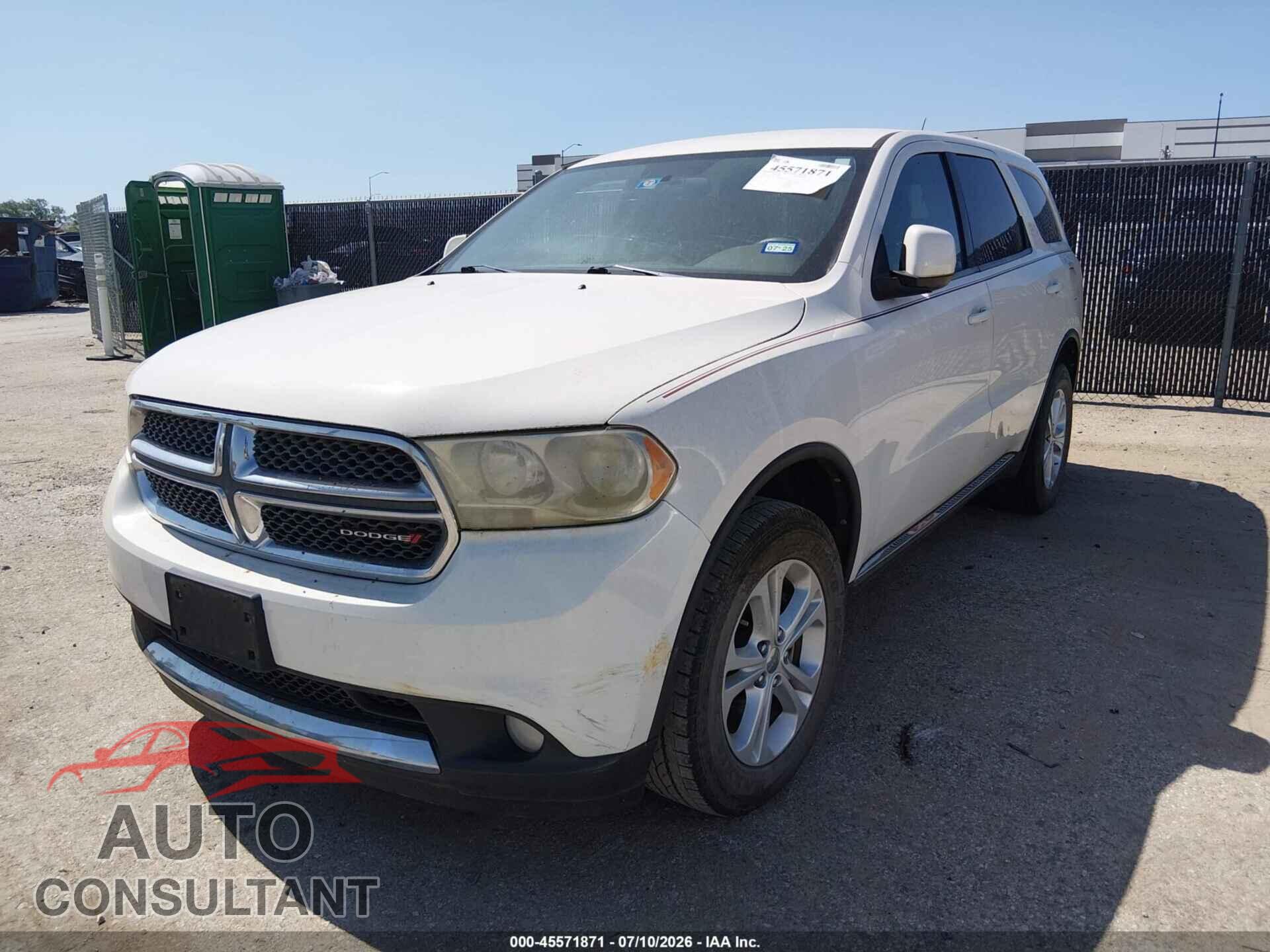 DODGE DURANGO 2012 - 1C4RDHAG6CC247578