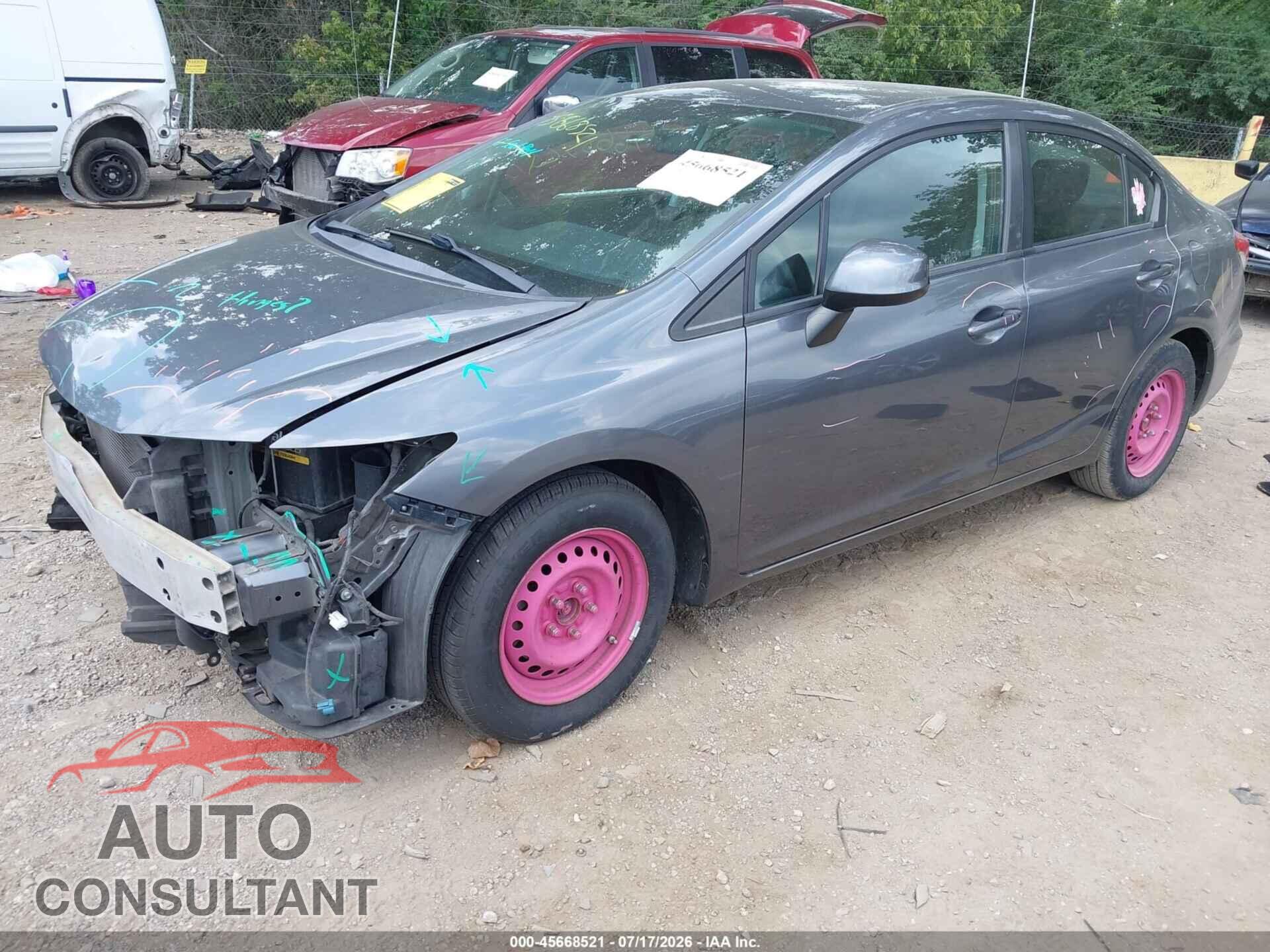HONDA CIVIC 2013 - 19XFB2F50DE036688