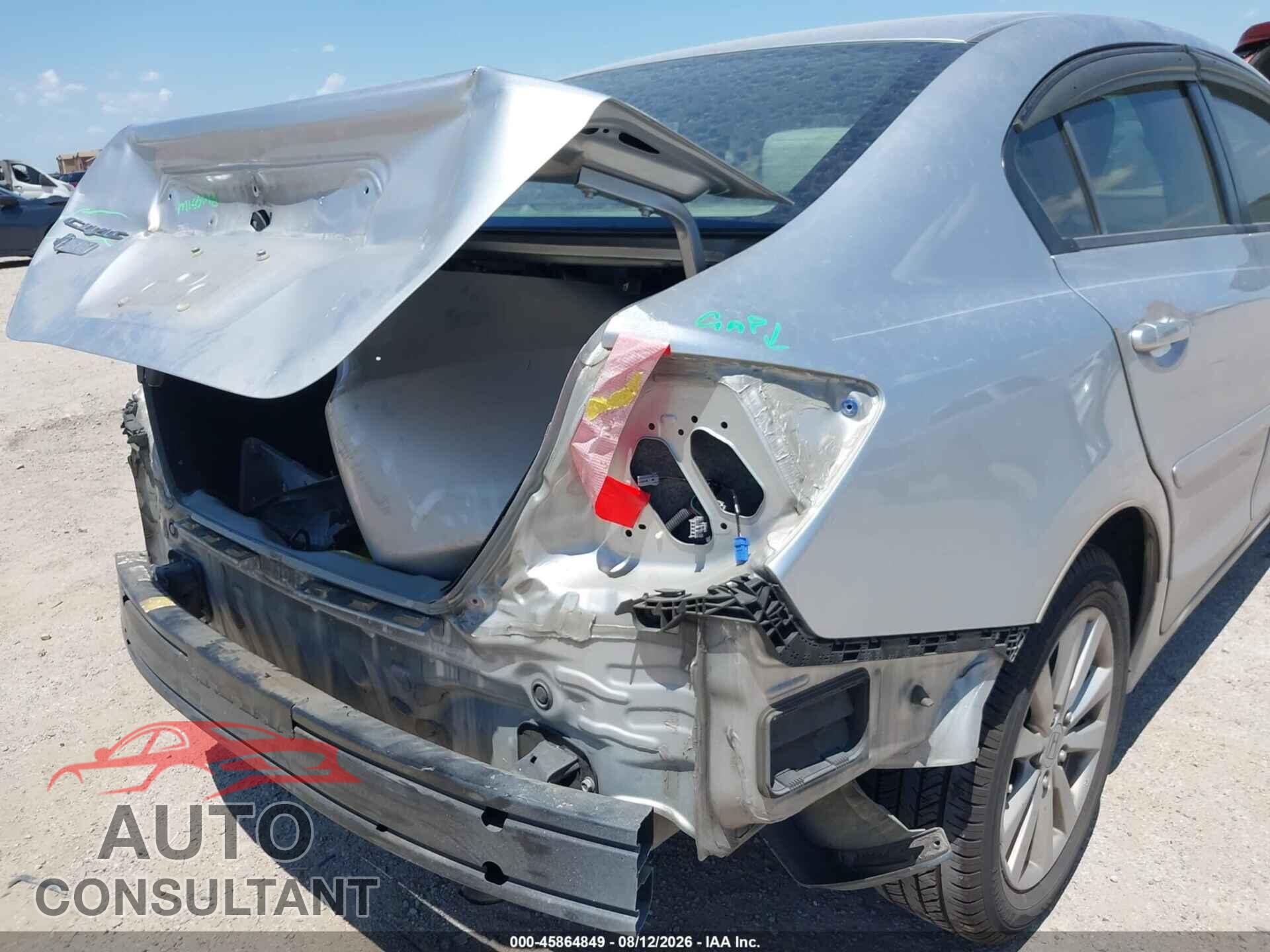 HONDA CIVIC 2012 - JHMFB2F82CS003860