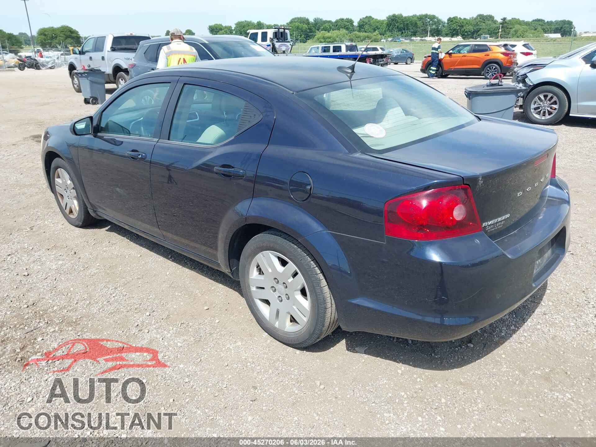 DODGE AVENGER 2012 - 1C3CDZAB3CN211775