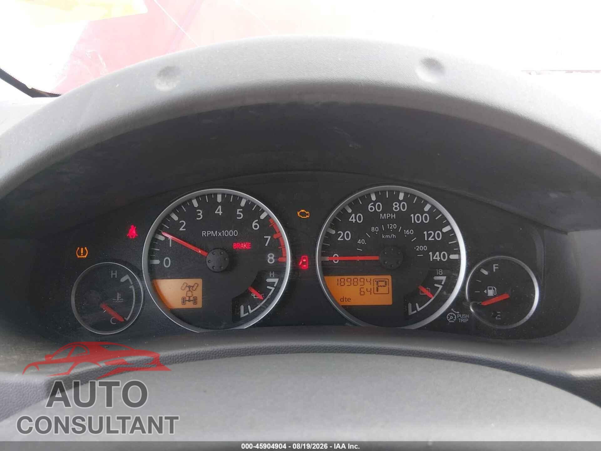 NISSAN FRONTIER 2012 - 1N6AD0EV3CC409123