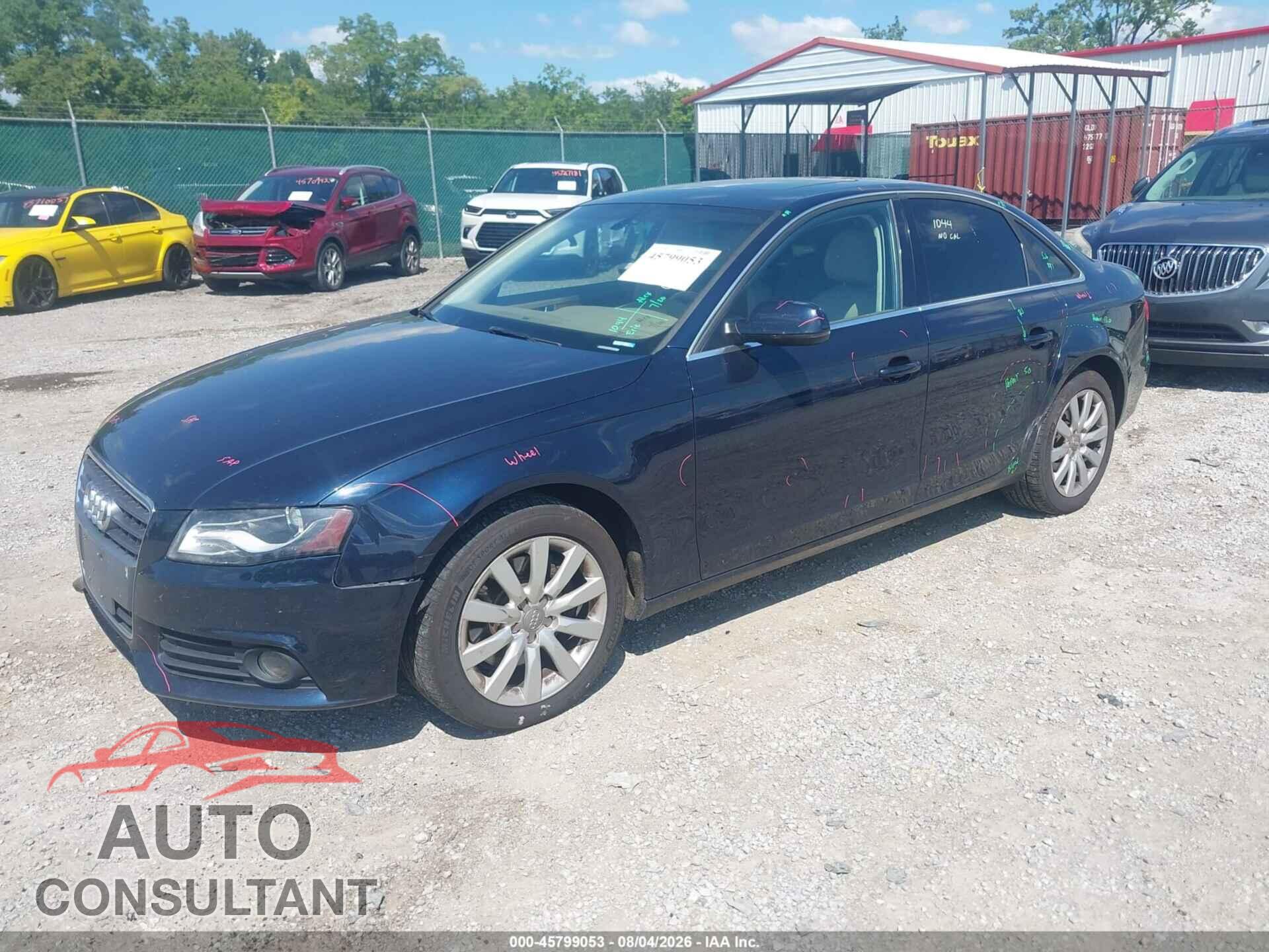 AUDI A4 2011 - WAUFFAFL1BA093105