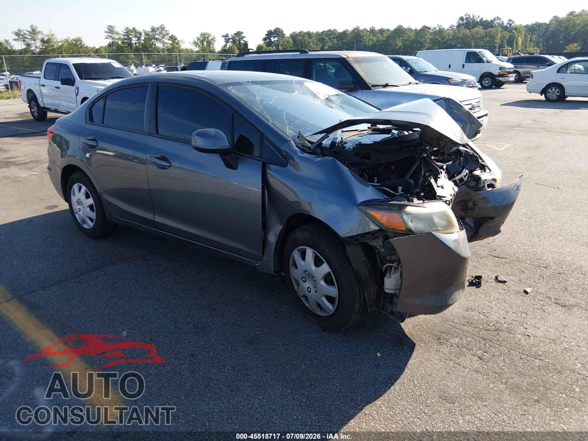 HONDA CIVIC 2012 - 19XFB2F52CE027280