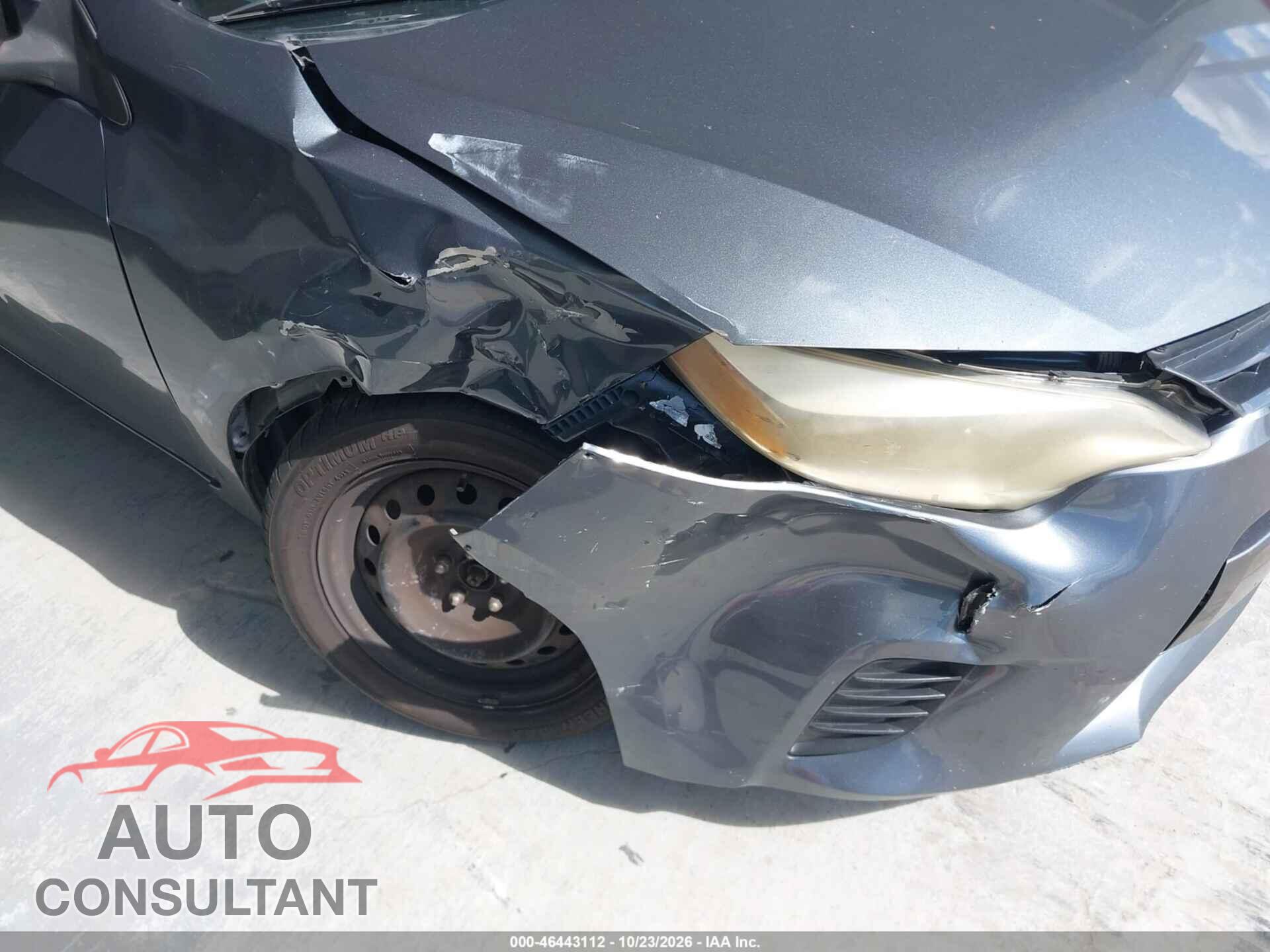 TOYOTA COROLLA 2015 - 5YFBURHE5FP225238