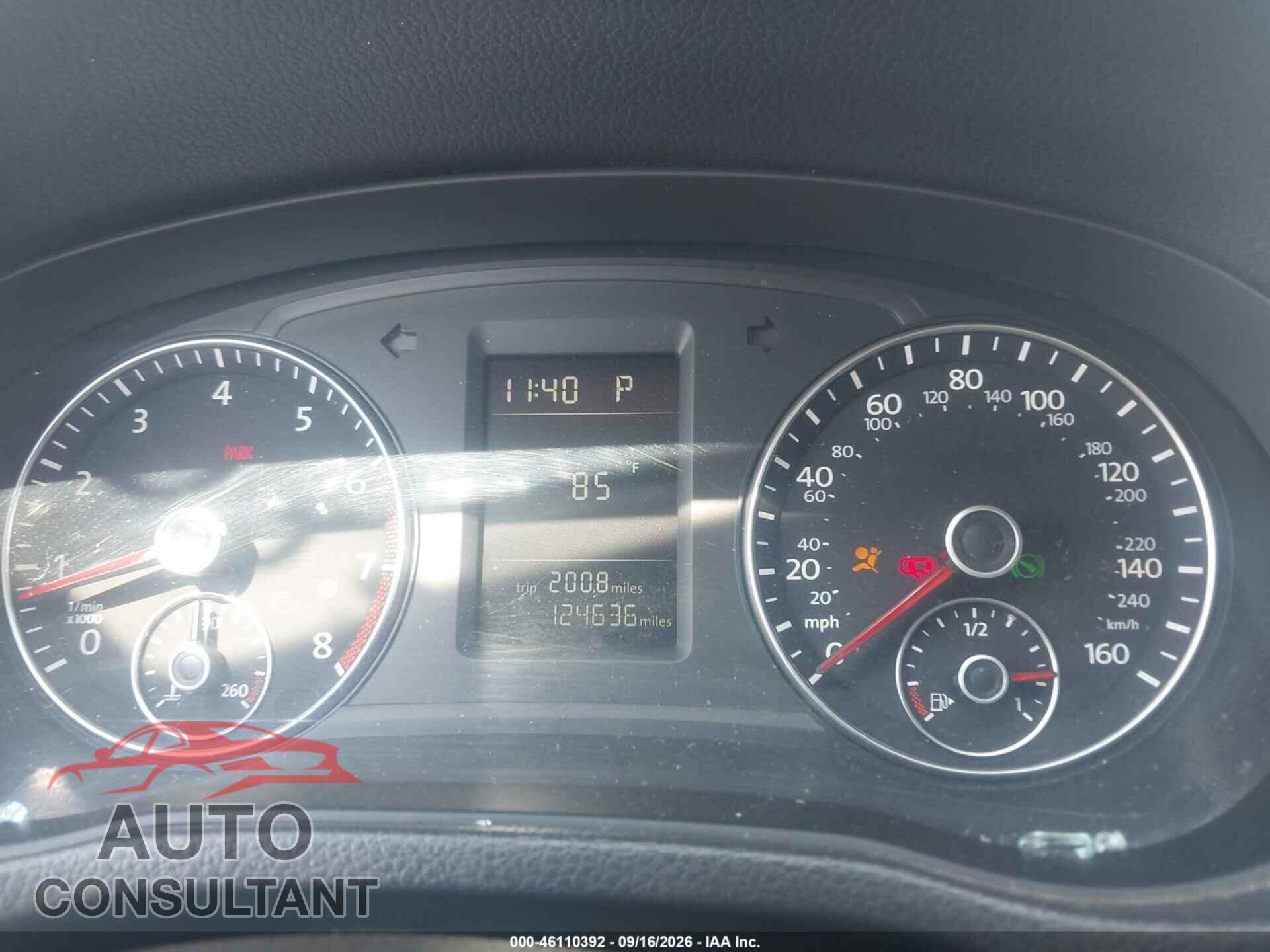 VOLKSWAGEN PASSAT 2013 - 1VWAP7A33DC086200