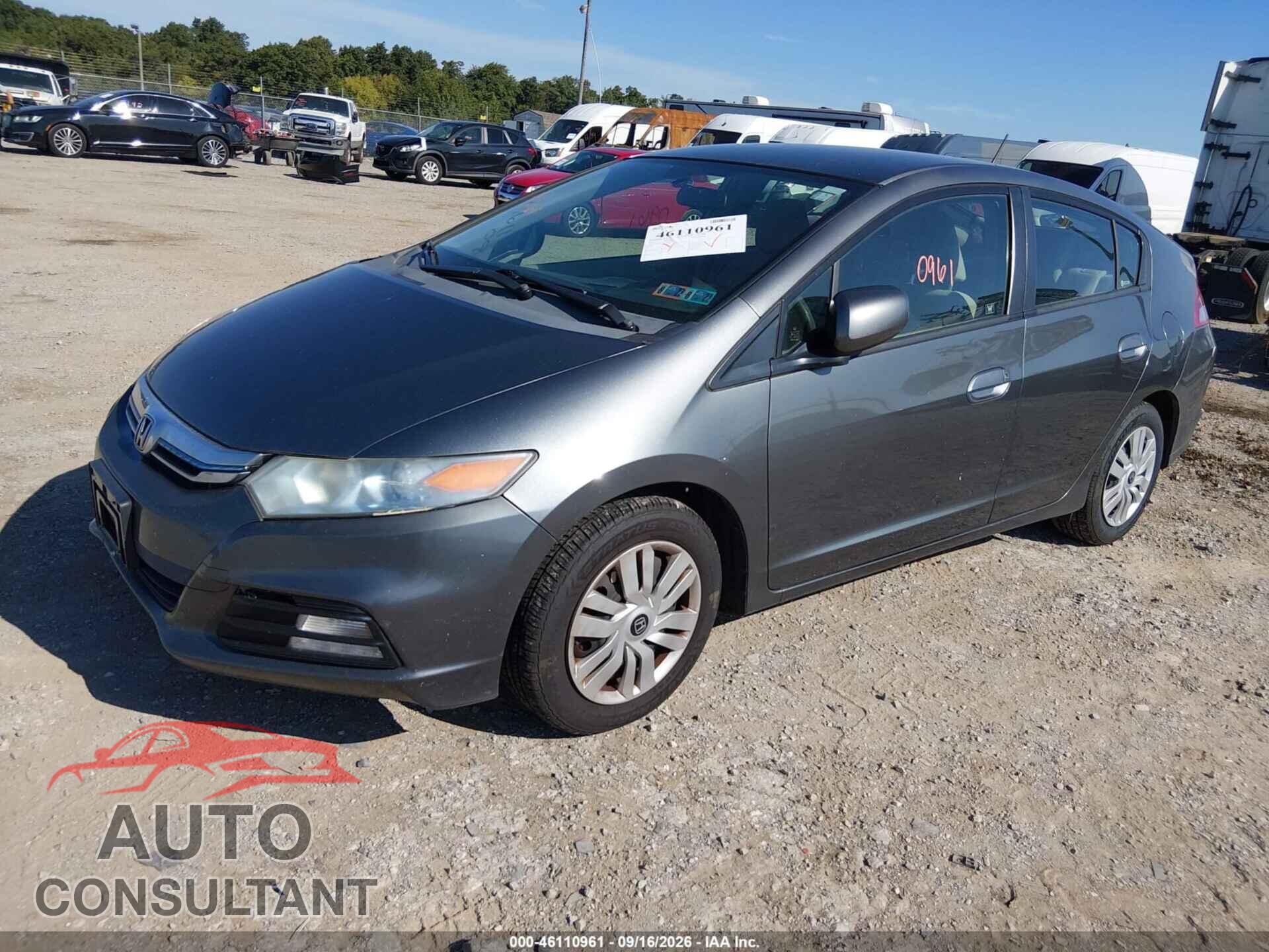 HONDA INSIGHT 2012 - JHMZE2H33CS005431