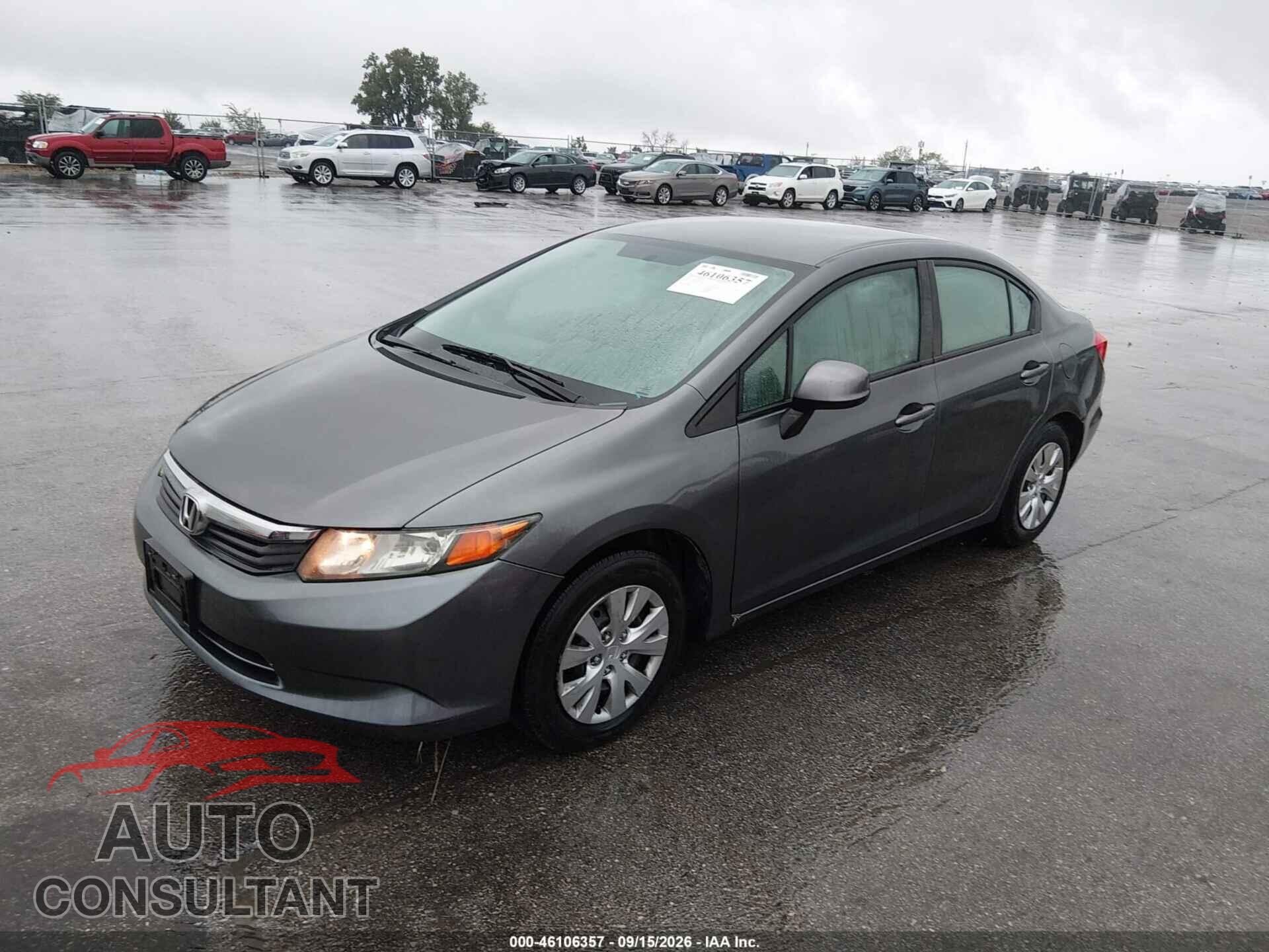 HONDA CIVIC 2012 - 19XFB2F51CE042675