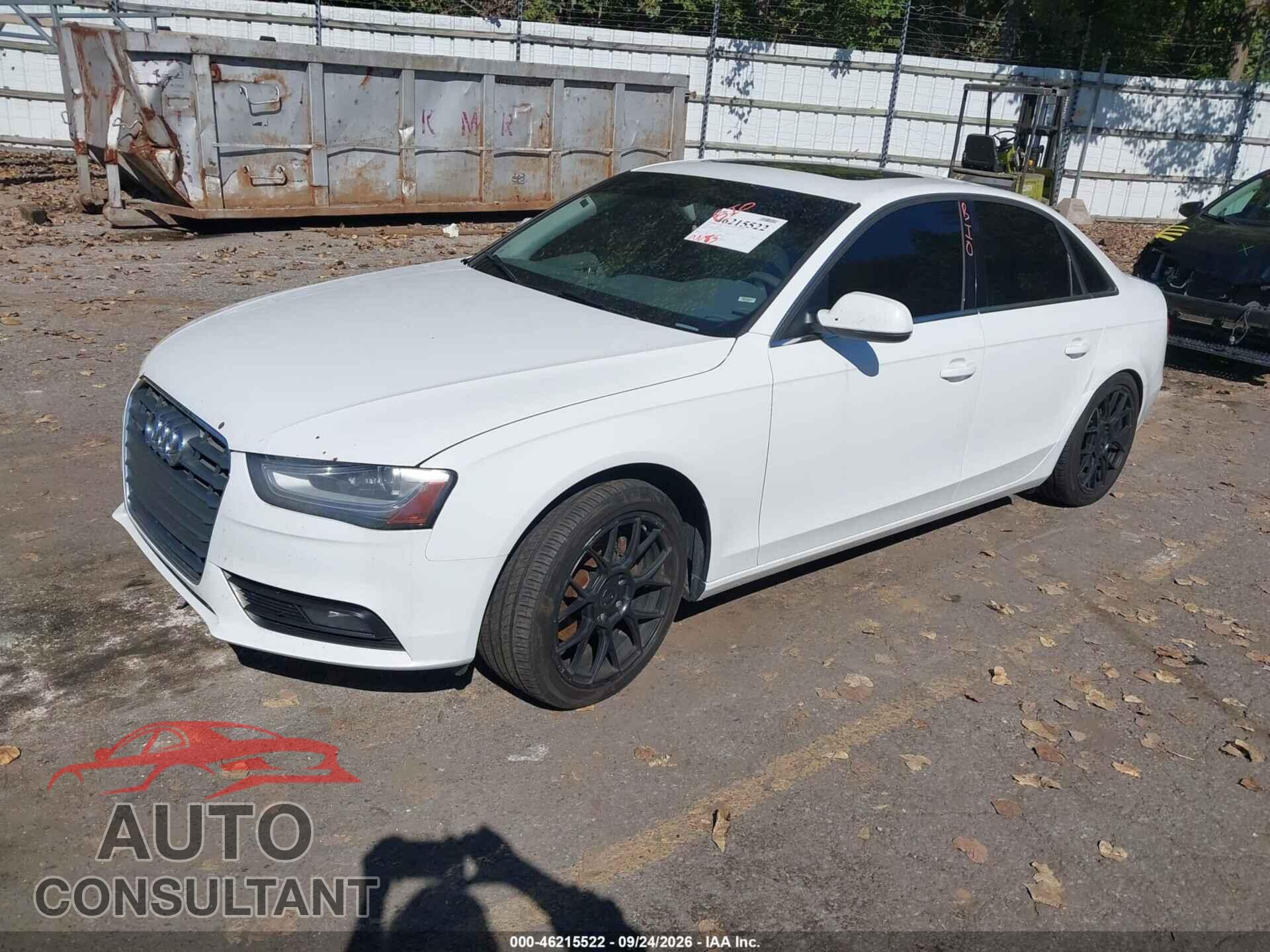 AUDI A4 2013 - WAUKFAFL7DN025854
