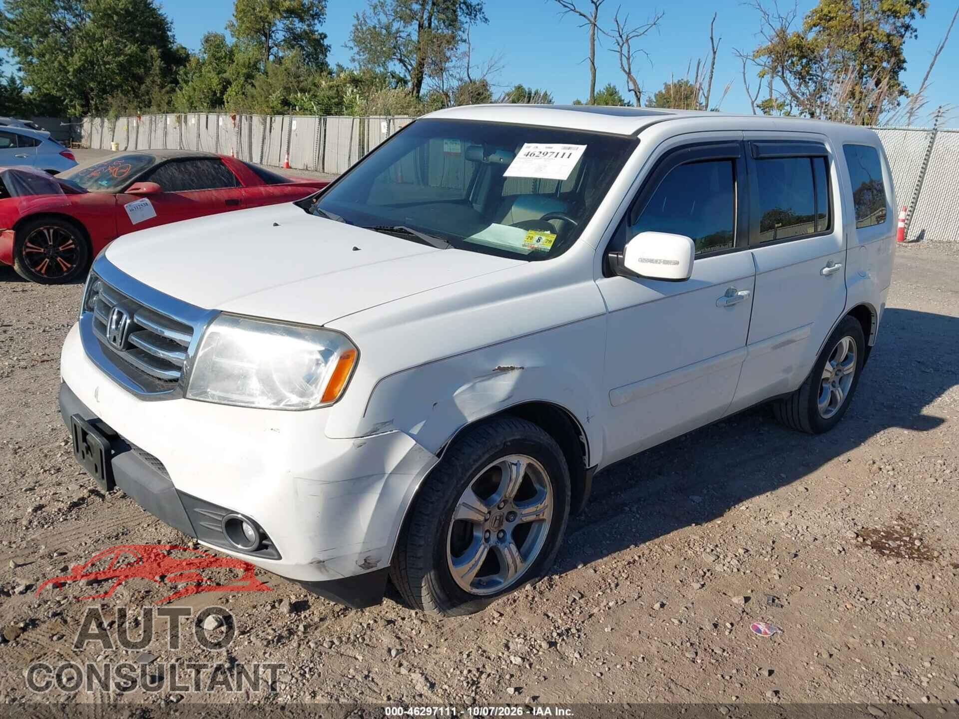 HONDA PILOT 2012 - 5FNYF4H55CB075422