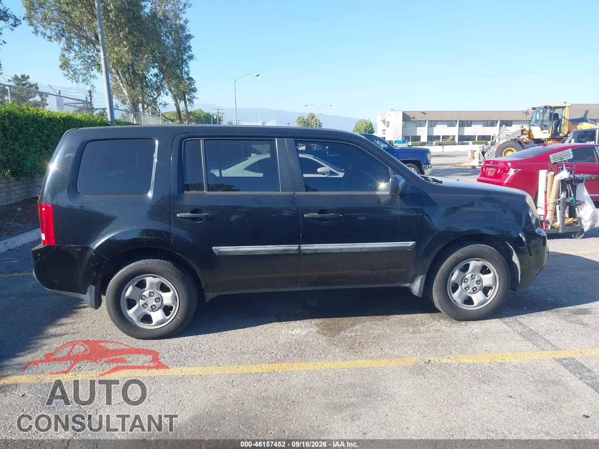 HONDA PILOT 2013 - 5FNYF3H25DB038047