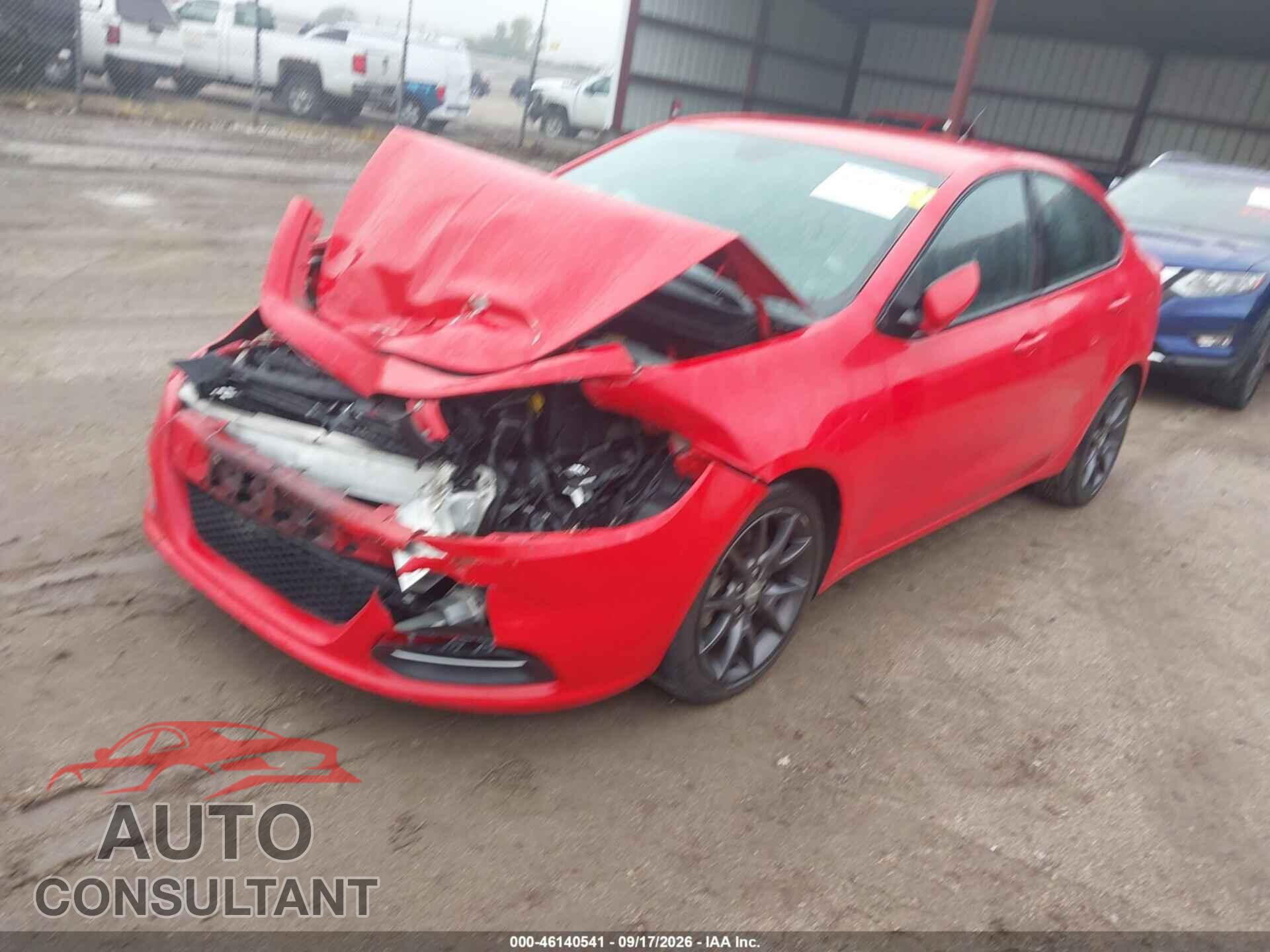 DODGE DART 2016 - 1C3CDFAAXGD683876