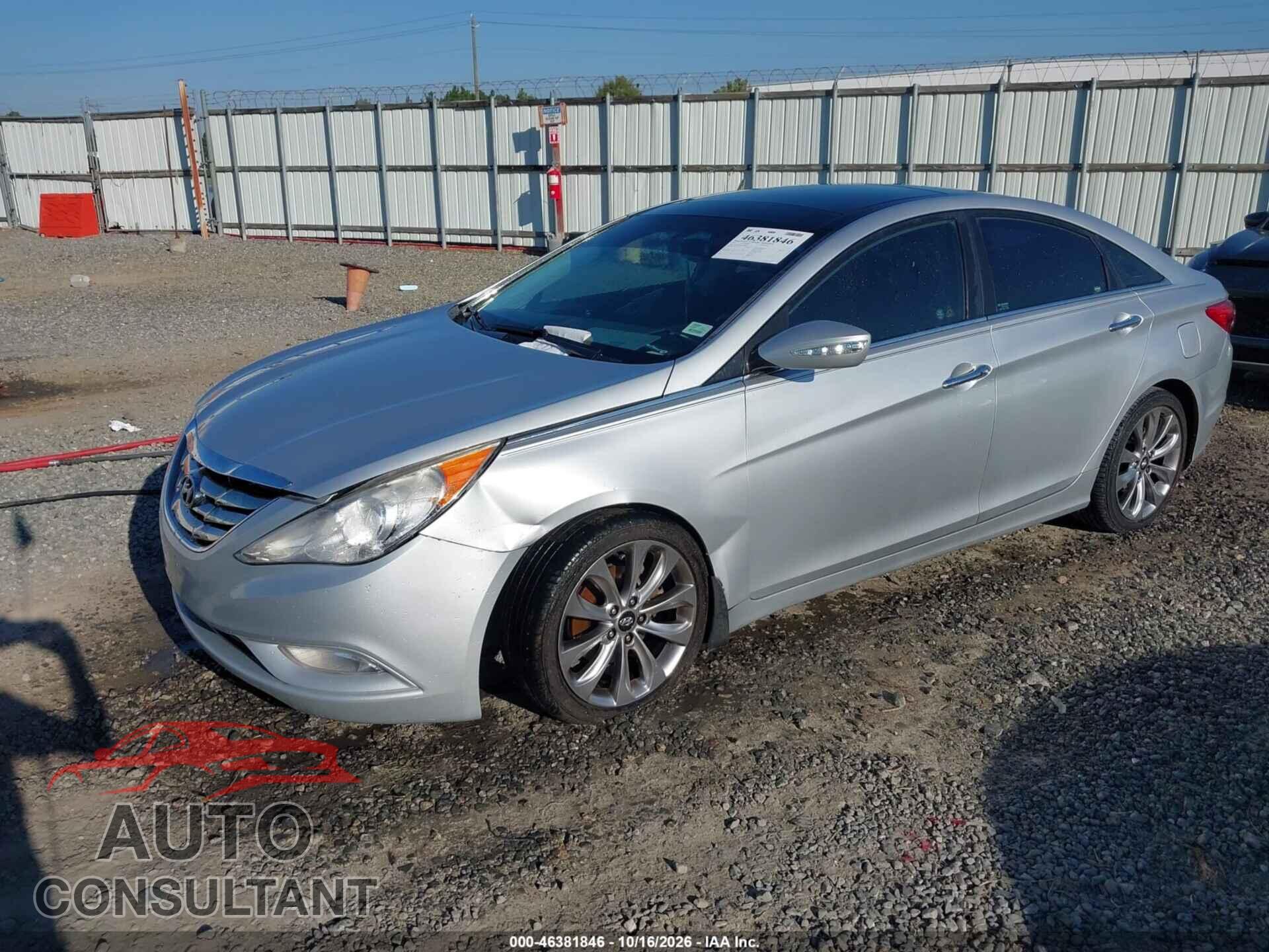 HYUNDAI SONATA 2012 - 5NPEC4AB7CH394012