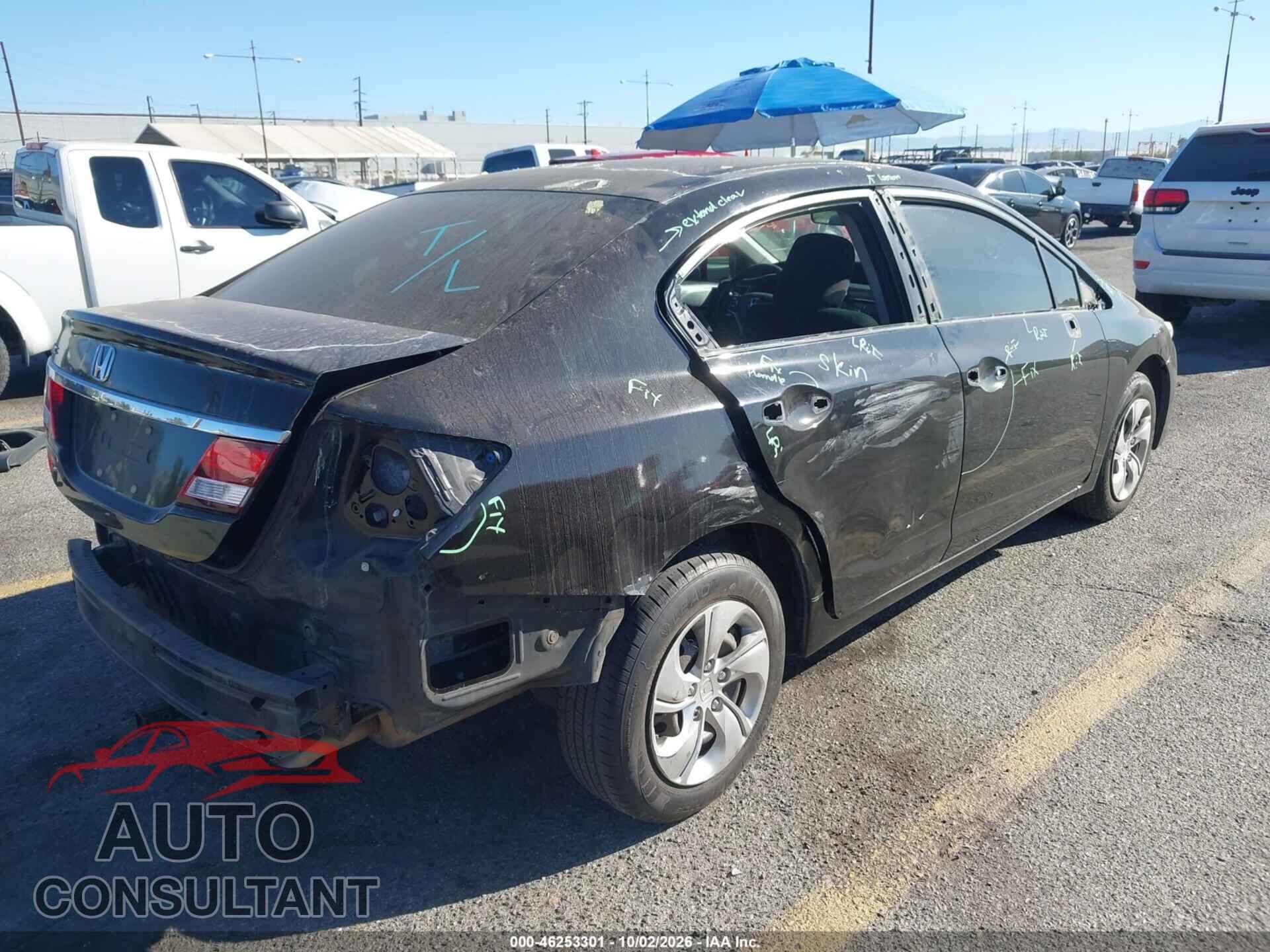 HONDA CIVIC 2013 - 19XFB2E54DE037151