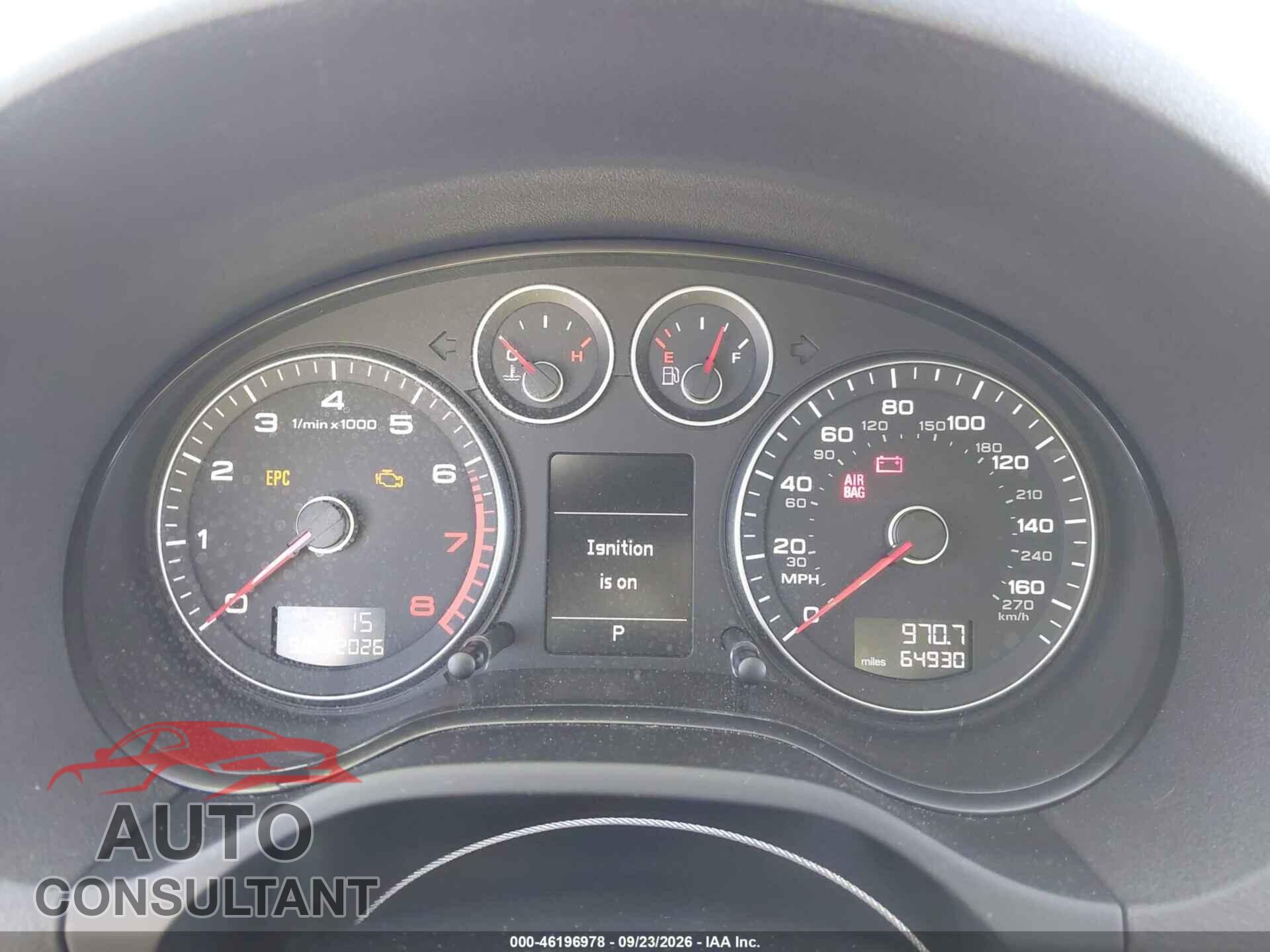 AUDI A3 2010 - WAUMFAFM9AA022717