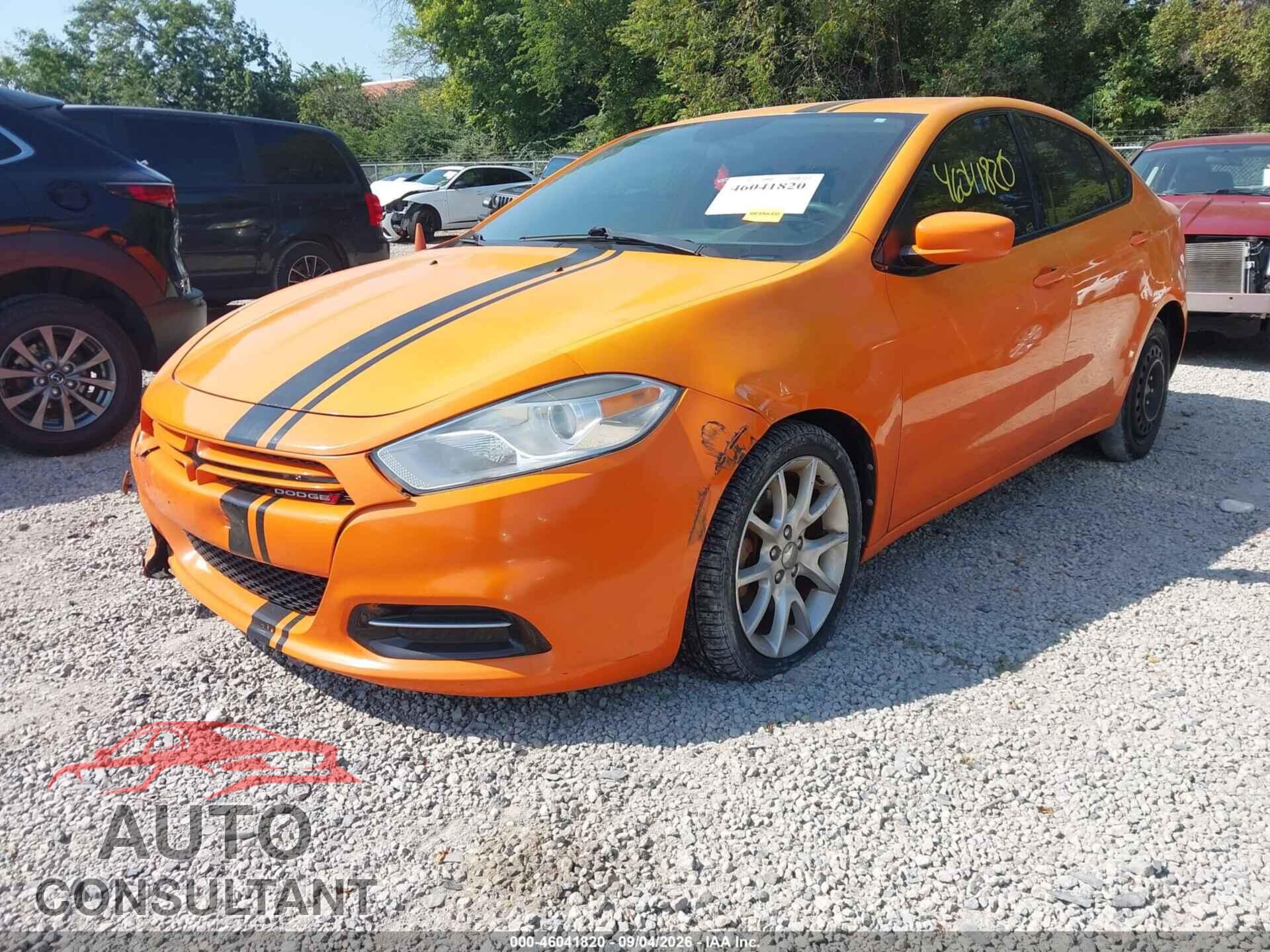 DODGE DART 2013 - 1C3CDFBA8DD171575